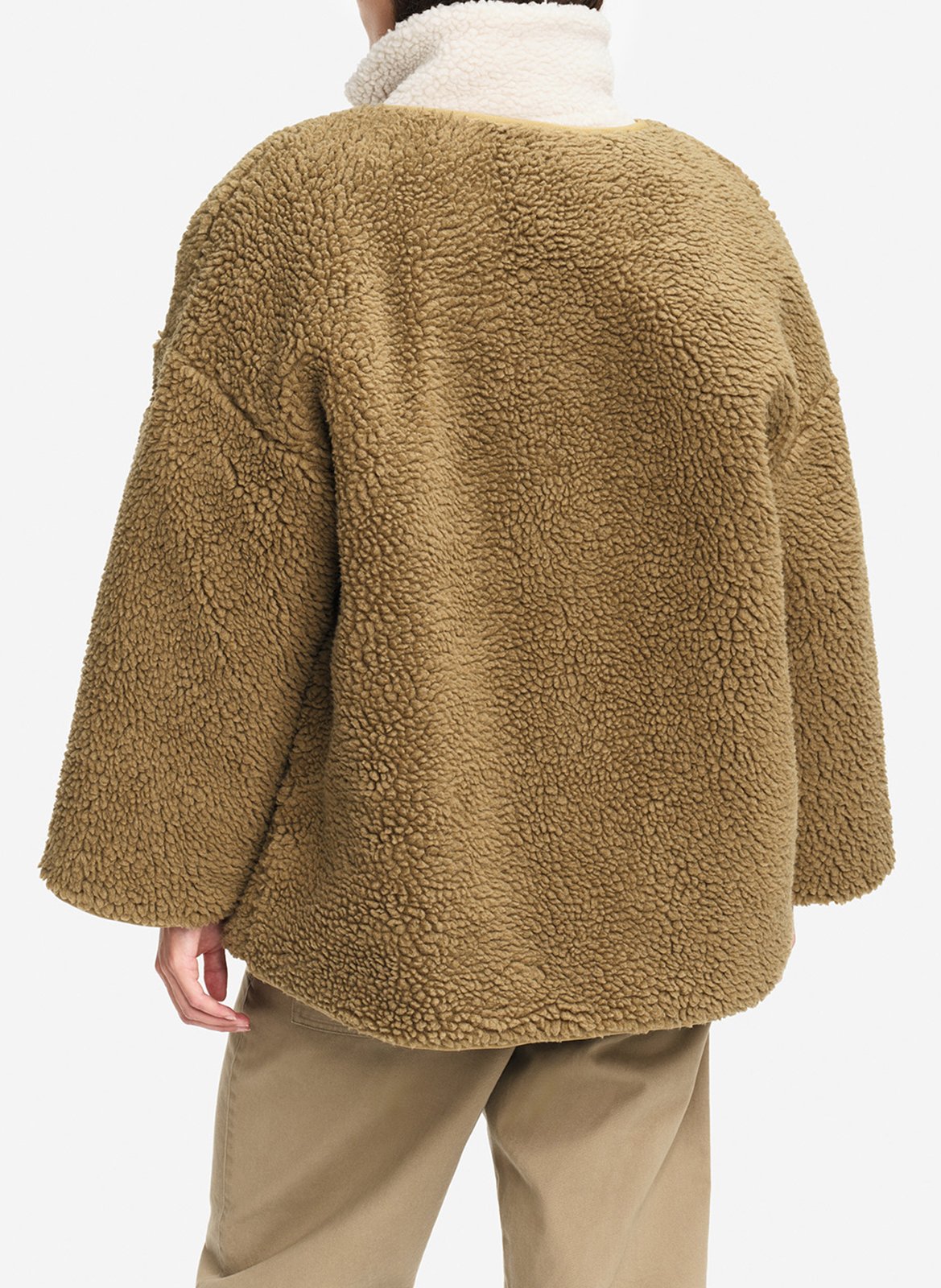 Reversible round neck jacket AIGLE Green