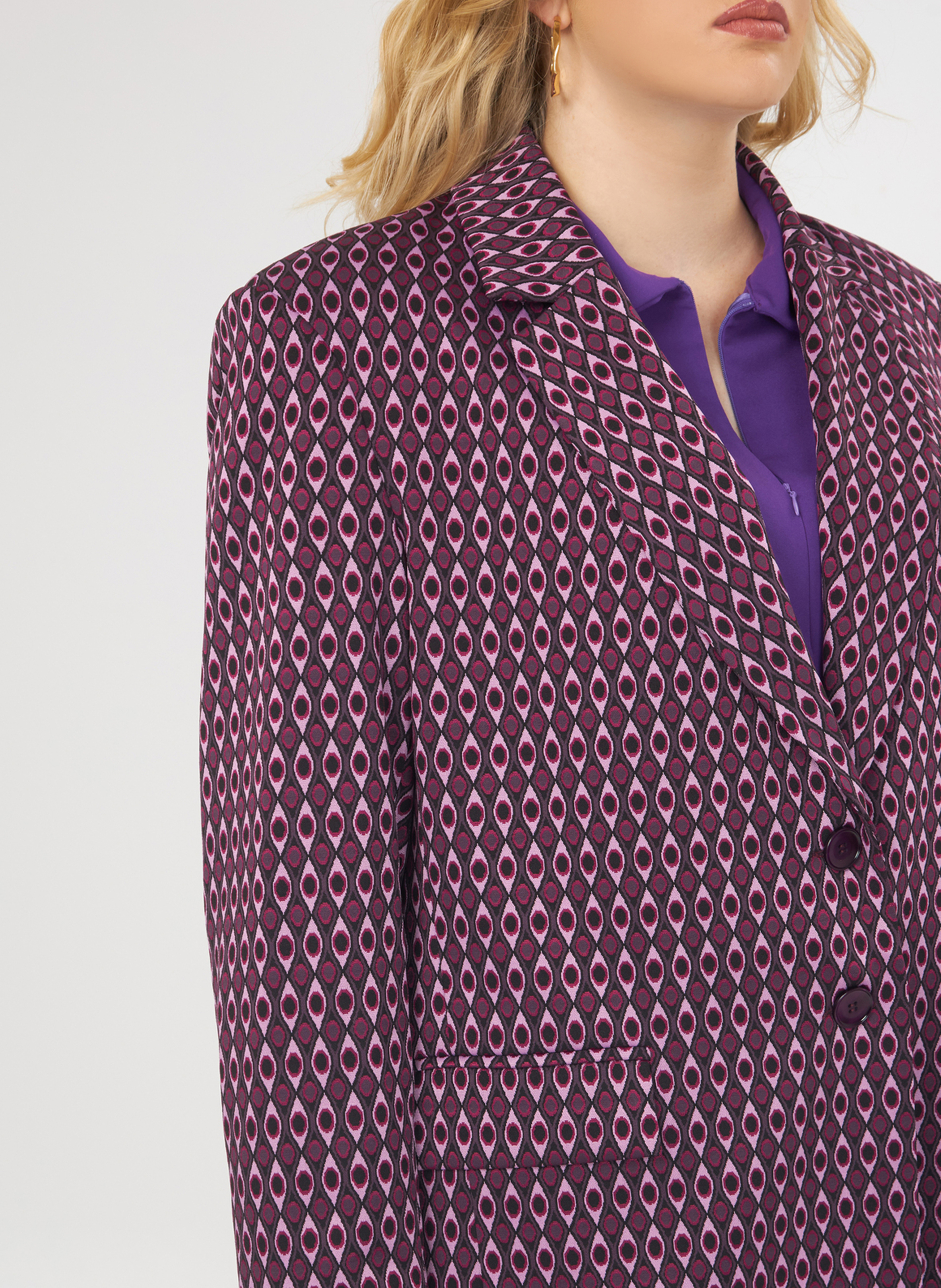 Gerade Blazer mit Print MAT FASHION Rot