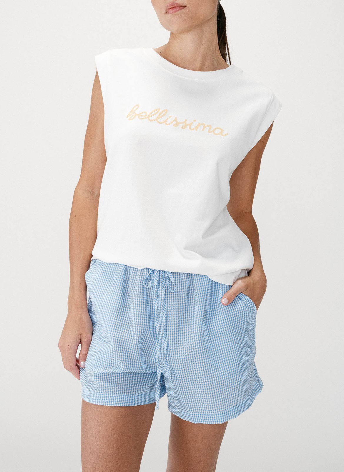 Effen T-shirt GRACE ET MILA Geel