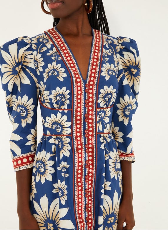 Long v-Neck dress Blue Farm rio - Women | Place des Tendances Long v-Neck dress Blue Farm rio - Women | Place des Tendances