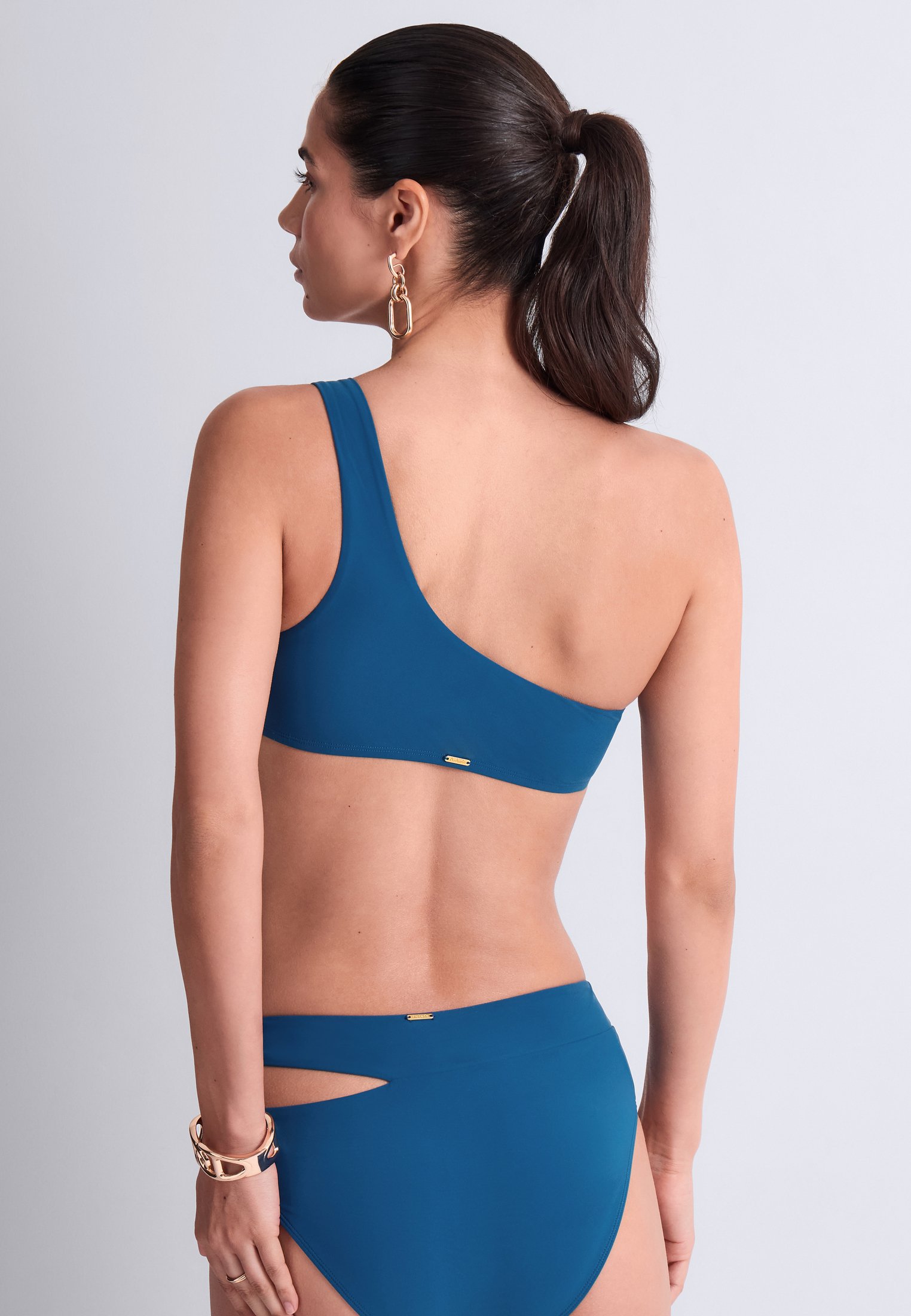 Bas de maillot de bain taille haute AUBADE Bleu