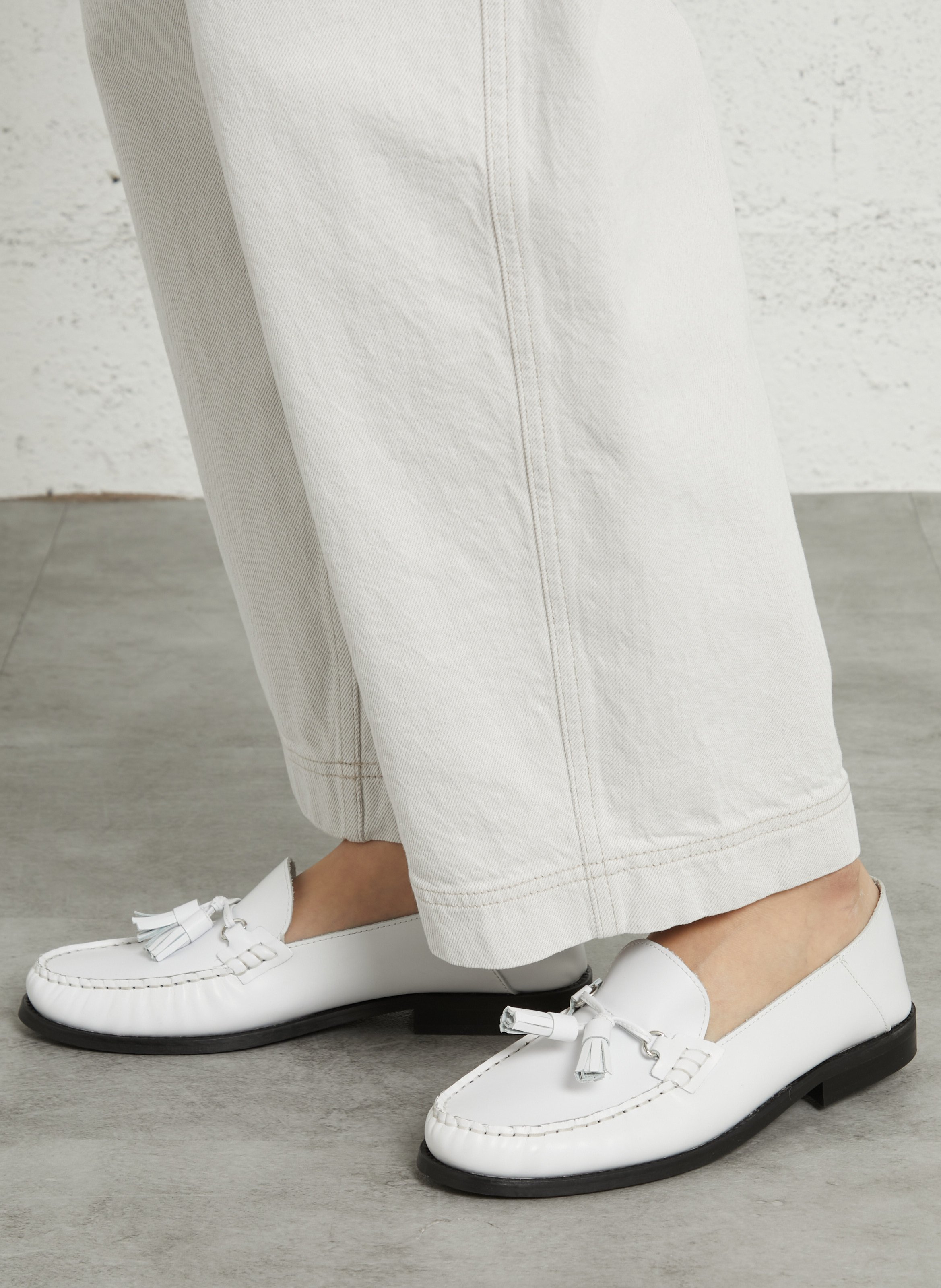 Mocassins van leer MELLOW YELLOW Wit