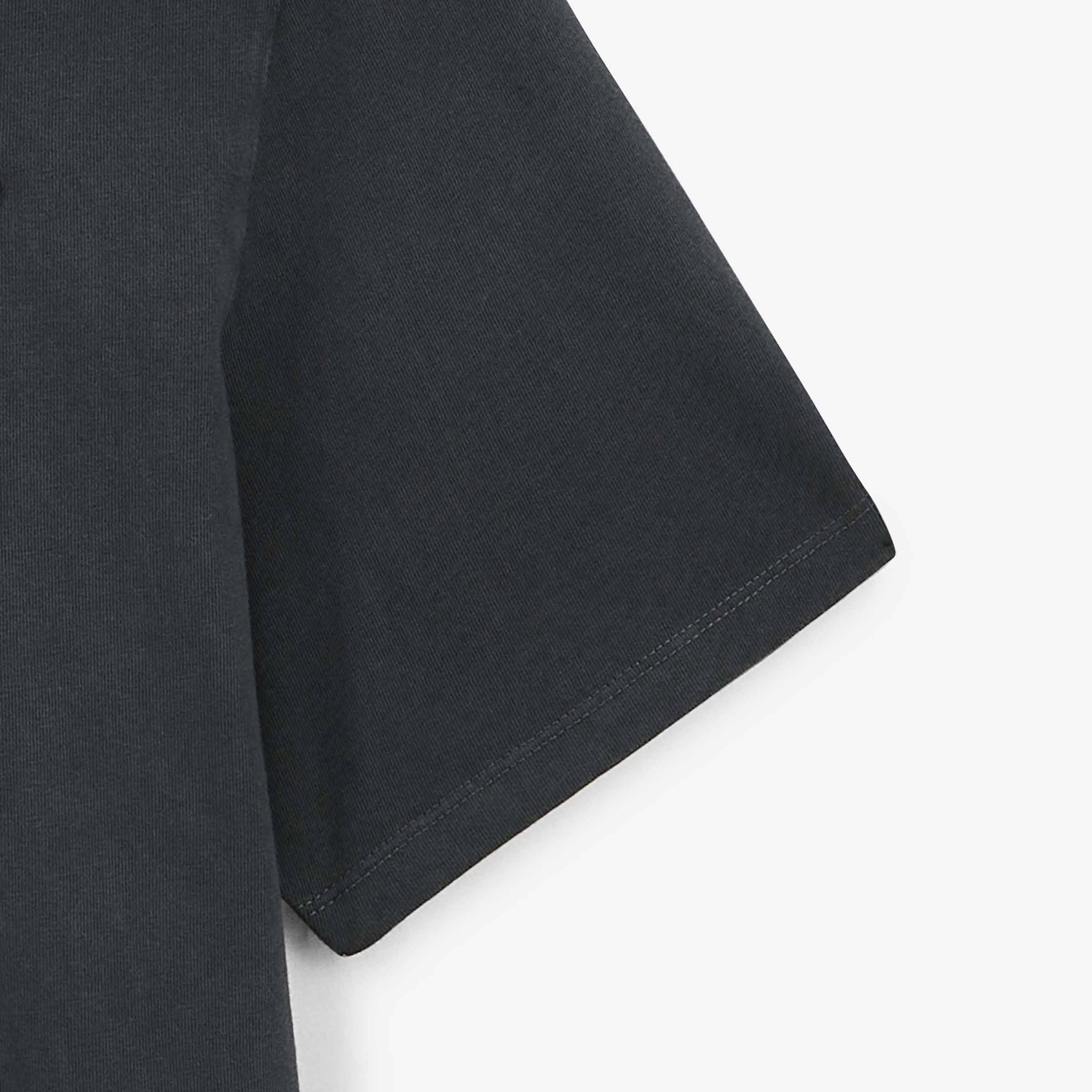 Short-sleeved polo shirt with tone-on-tone embroidery in cotton SERGE BLANCO Grey