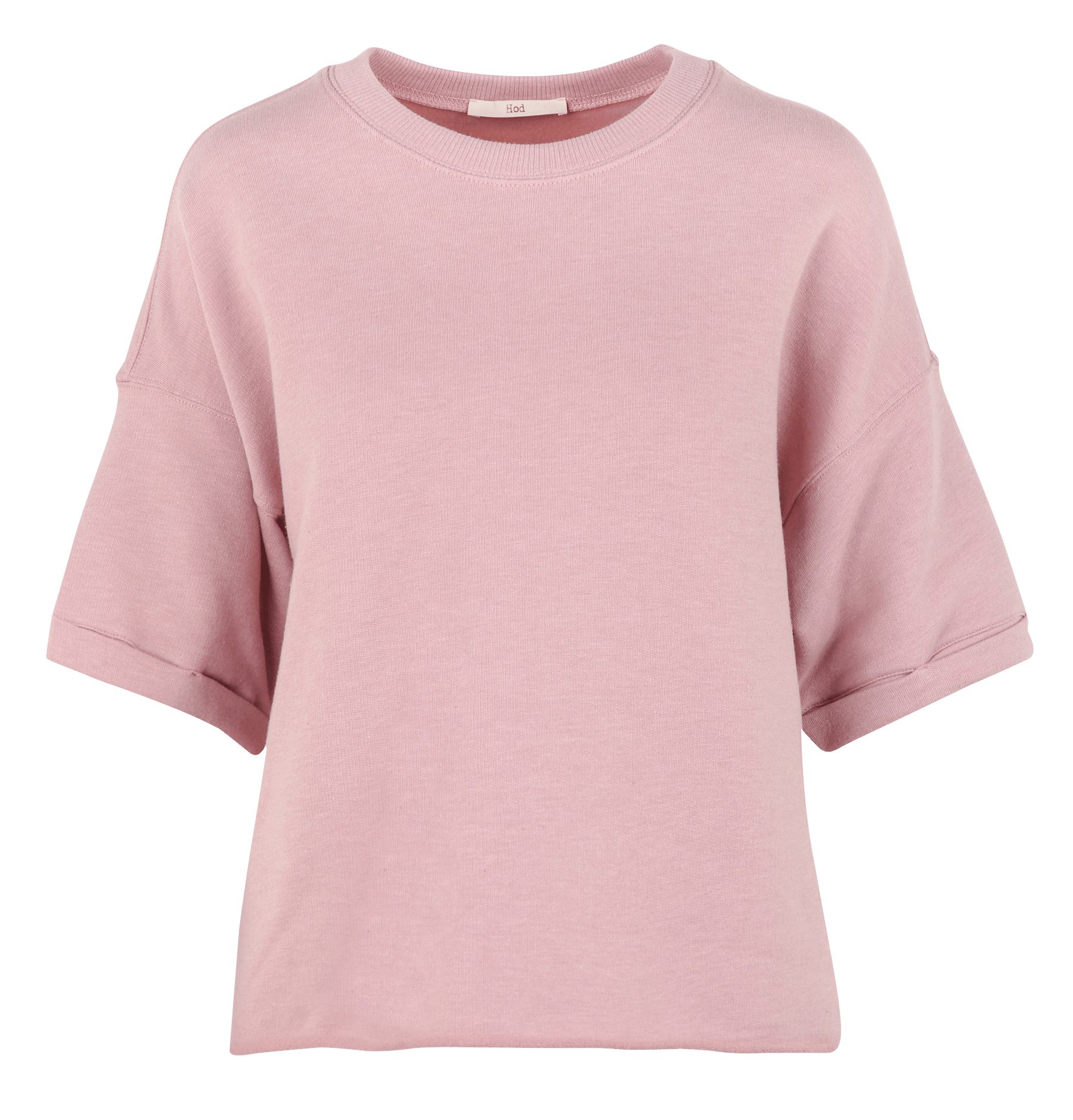 Oversized cotton-blend sweatshirt with round neck HOD PARIS Purple