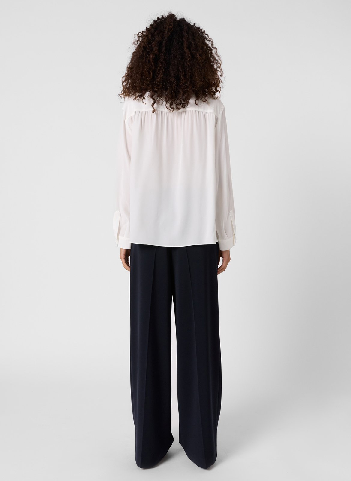 Solid silk button-down shirt GERARD DAREL Beige