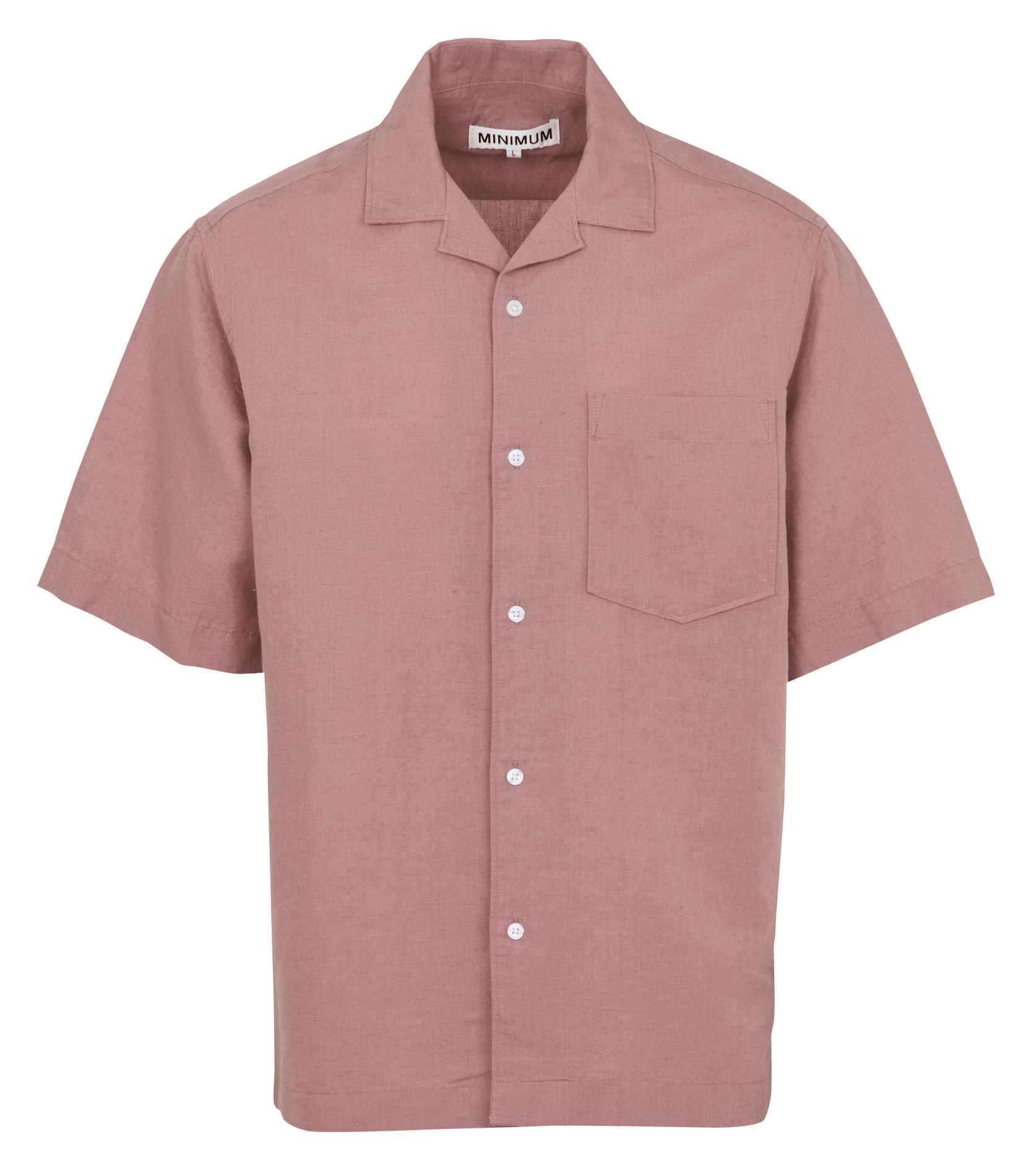 Effen linnen mix overhemd MINIMUM