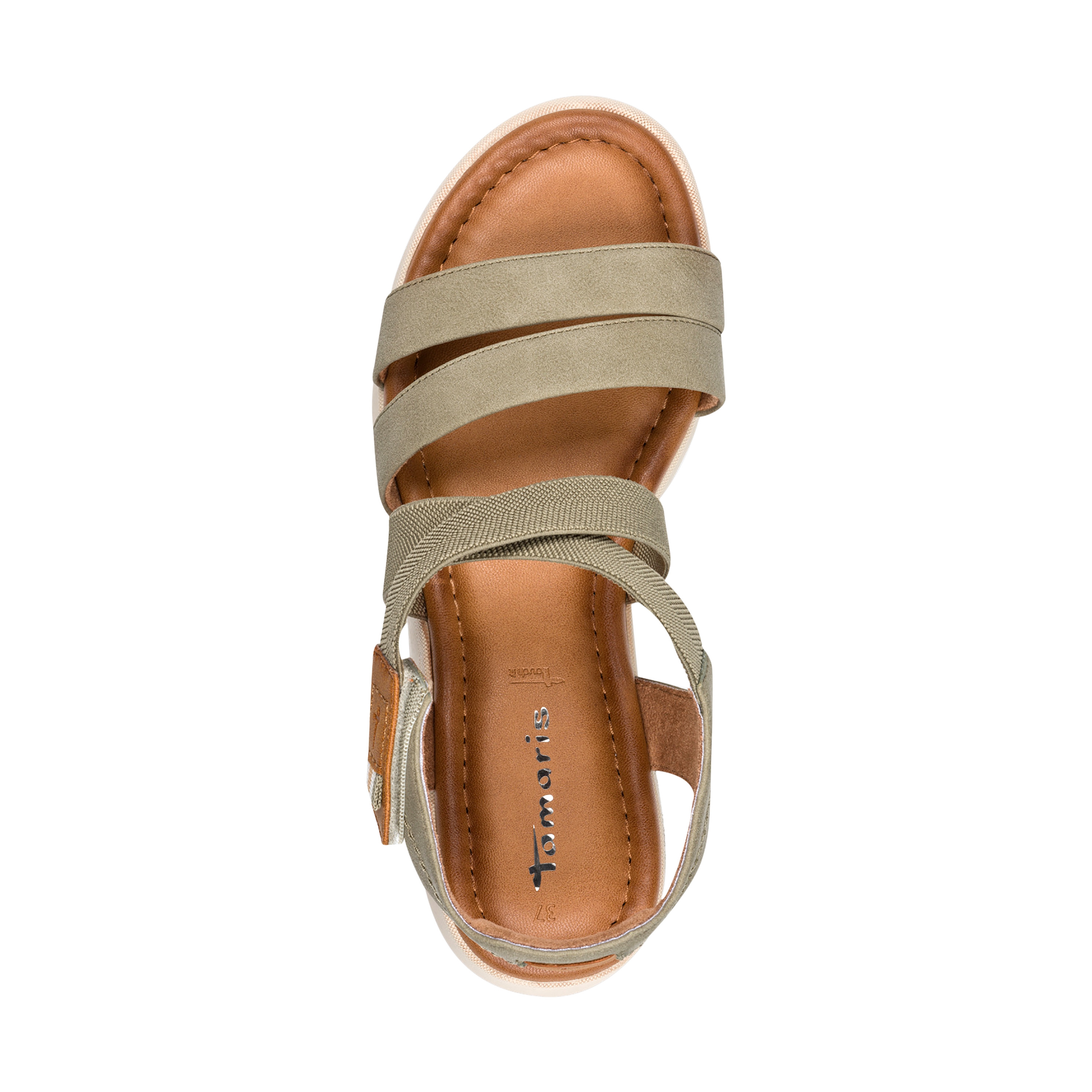 Velcro sandals TAMARIS Green
