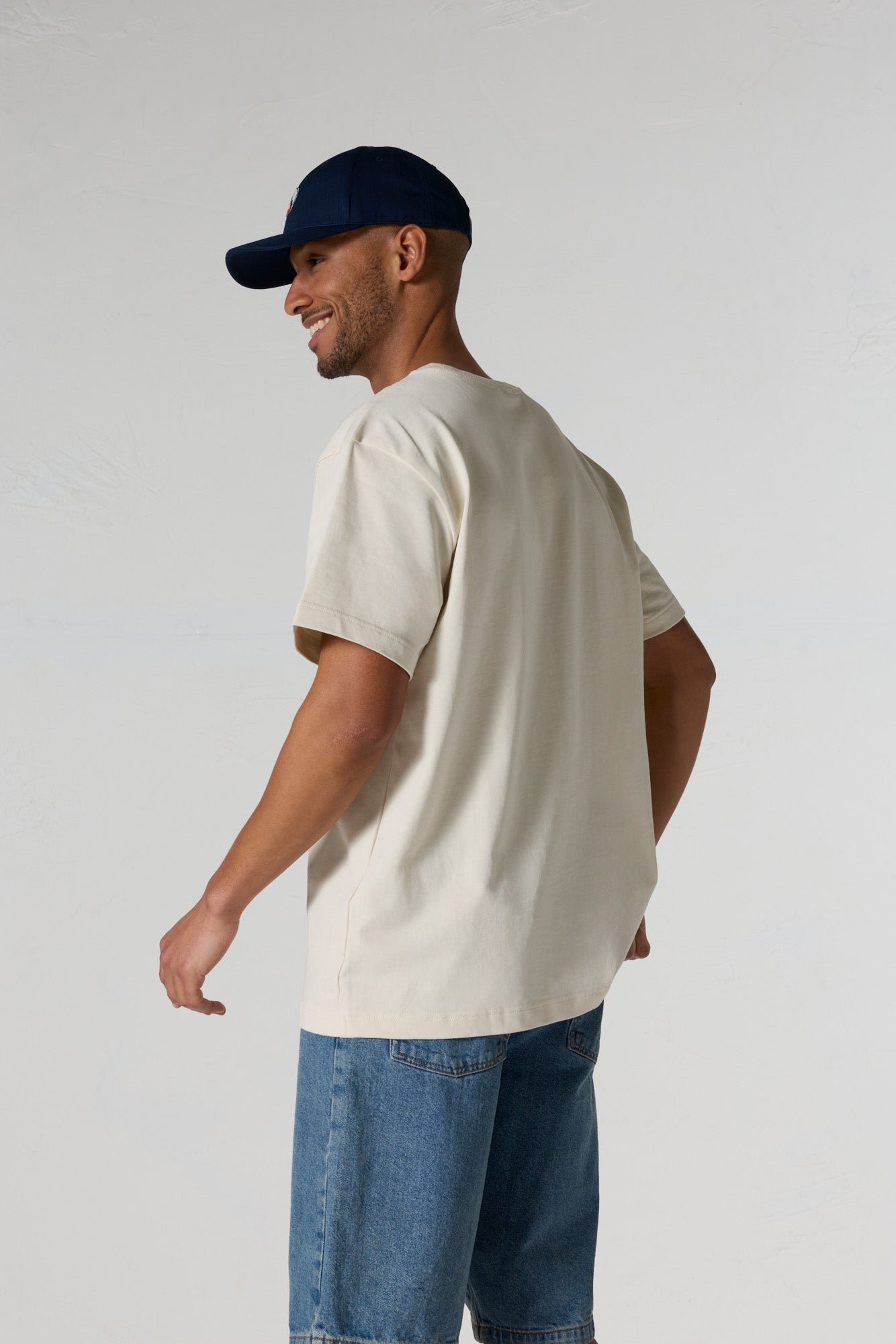 T-shirt col rond mixte imprimé samet JOTT Blanc