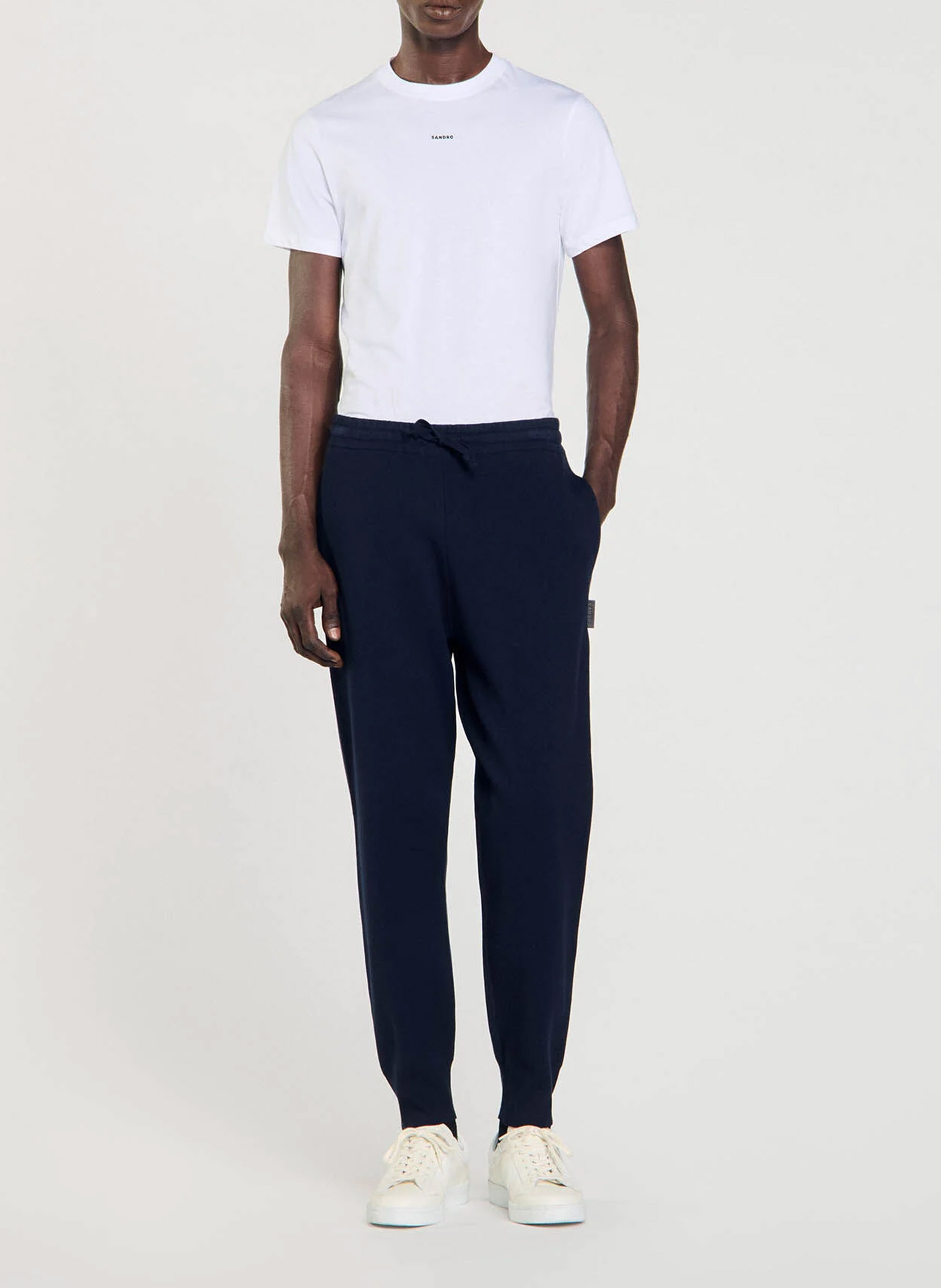 Knit track pants SANDRO Blue