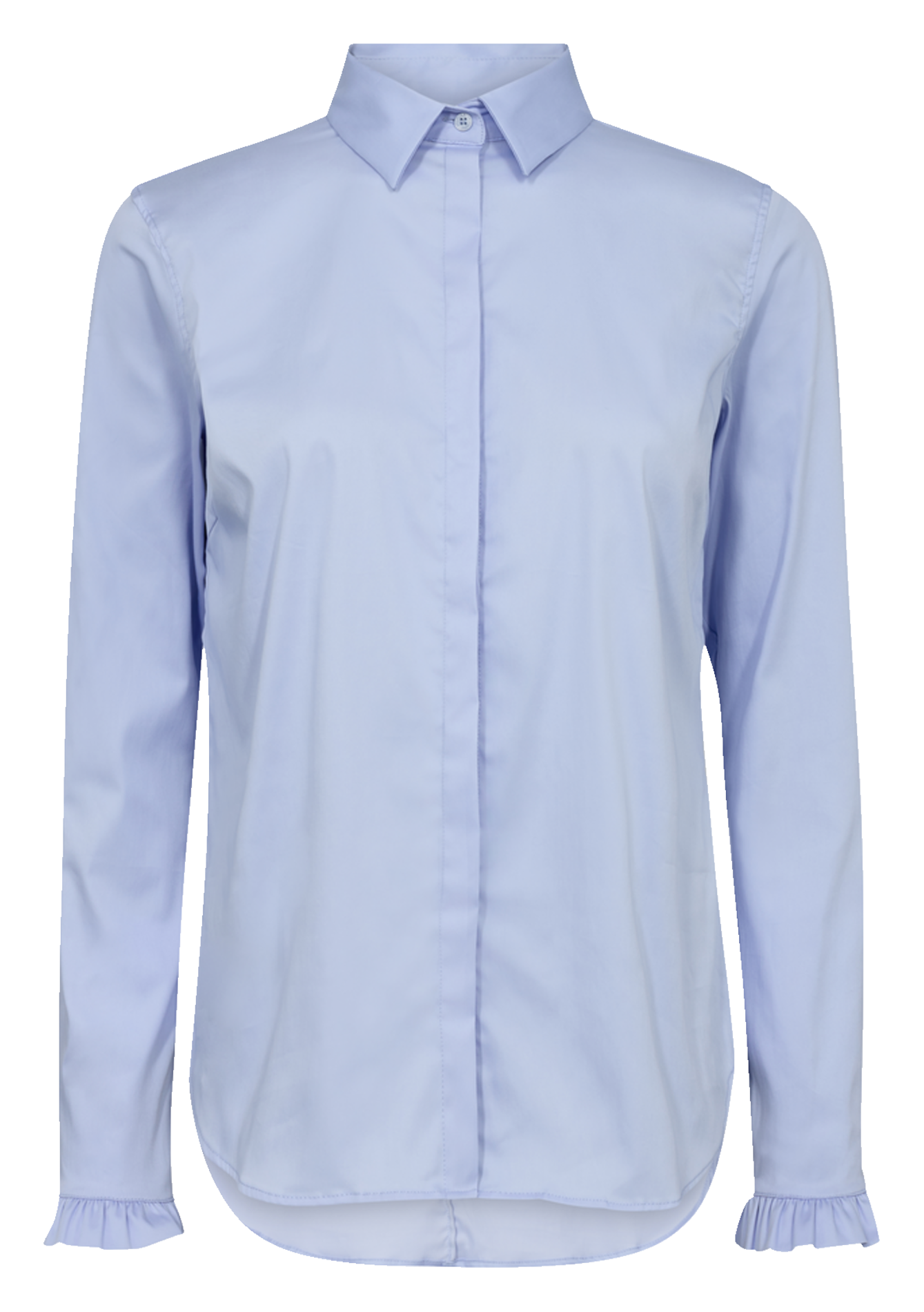 Solid Straight Shirt MOS MOSH Blue
