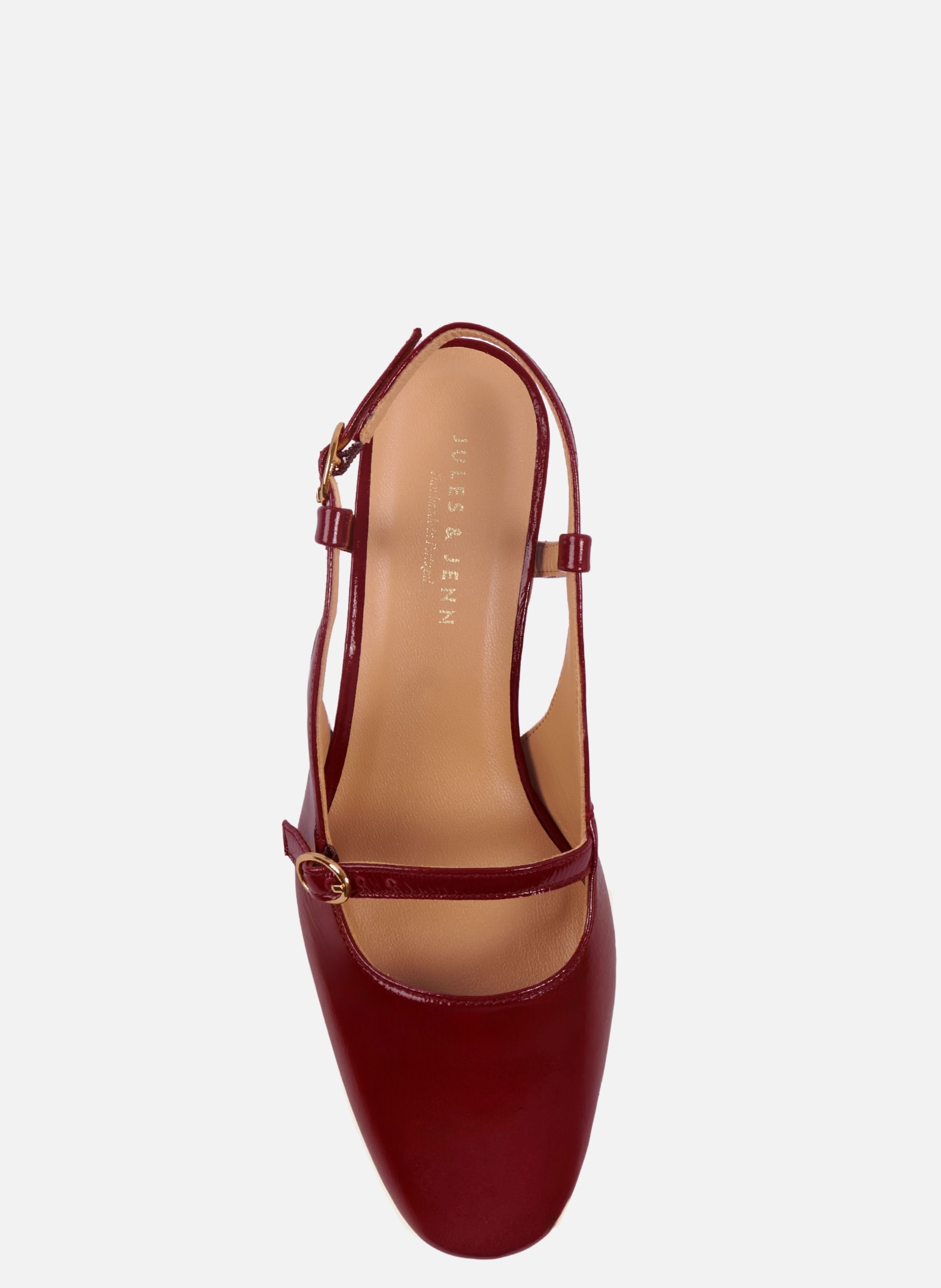 Patent leather slingbacks JULES & JENN Red