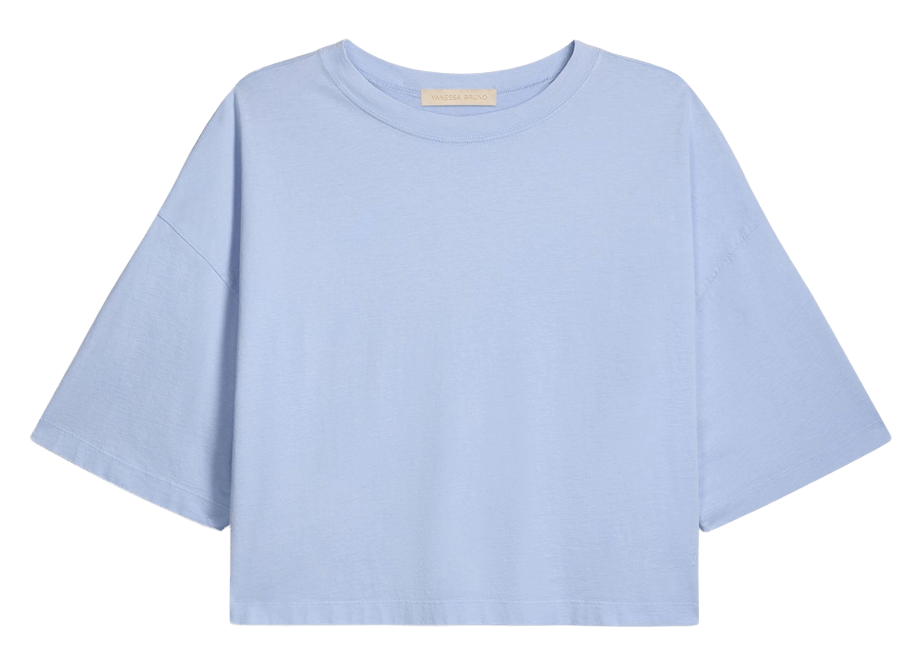 Kort T-shirt van biokatoen | Blauw VANESSA BRUNO Dames