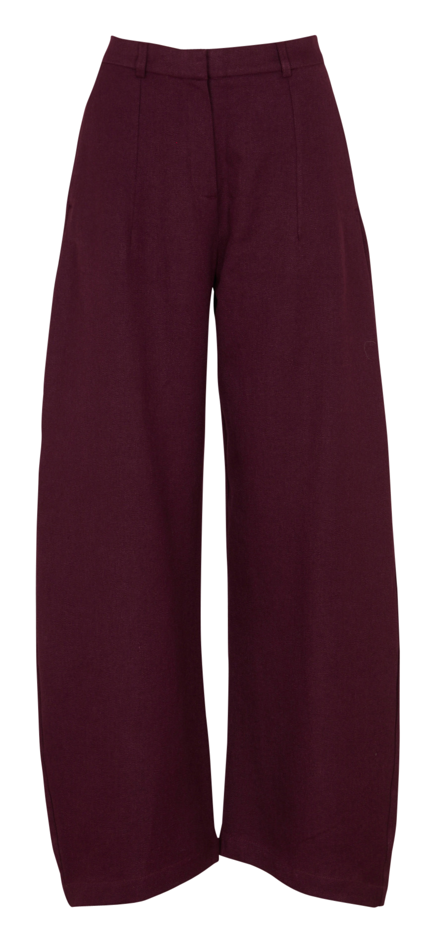 Pantalon large en lin mélangé COTELAC Rouge