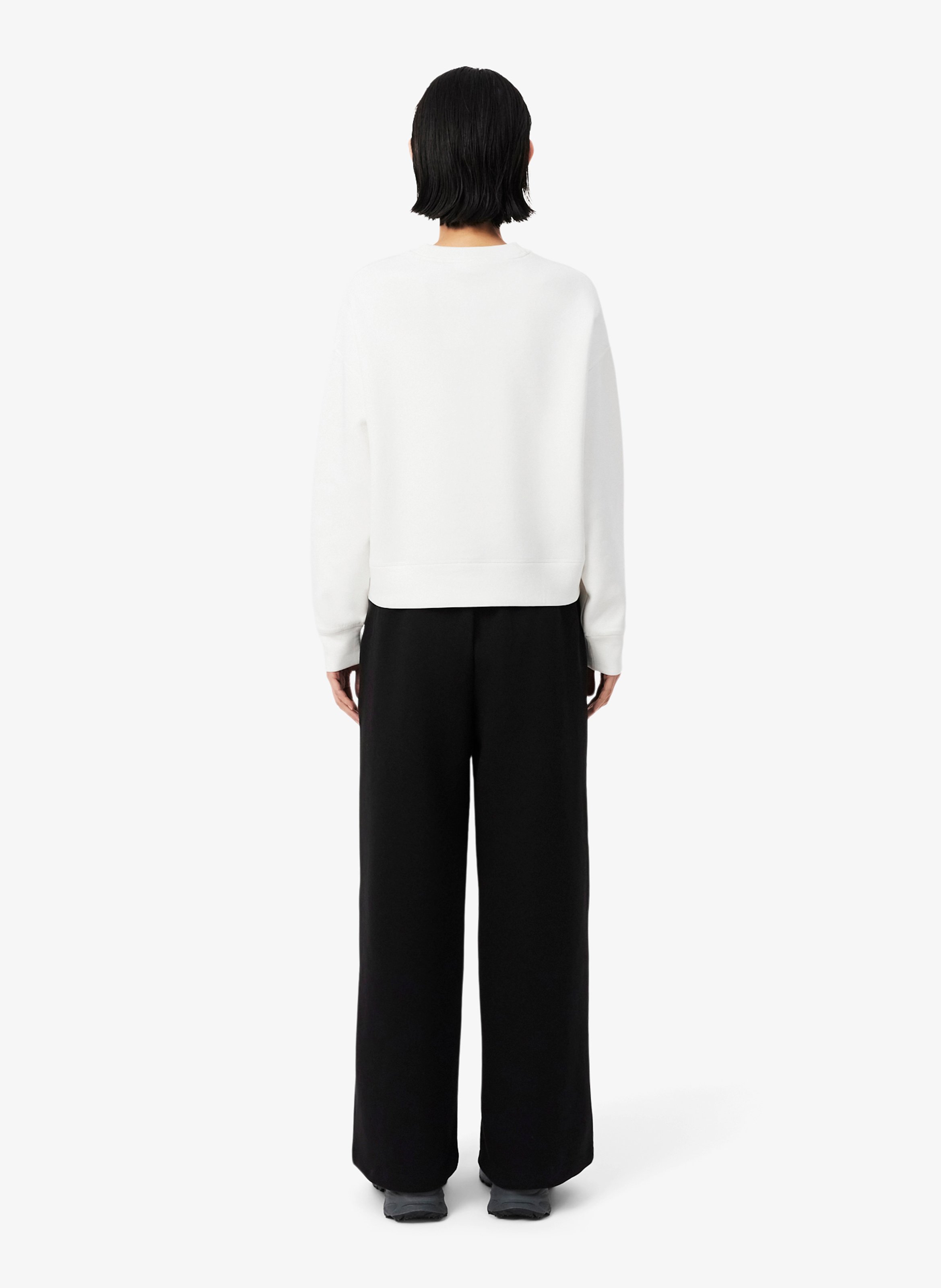 Weite Sweatpants aus Baumwollmischung LACOSTE Schwarz