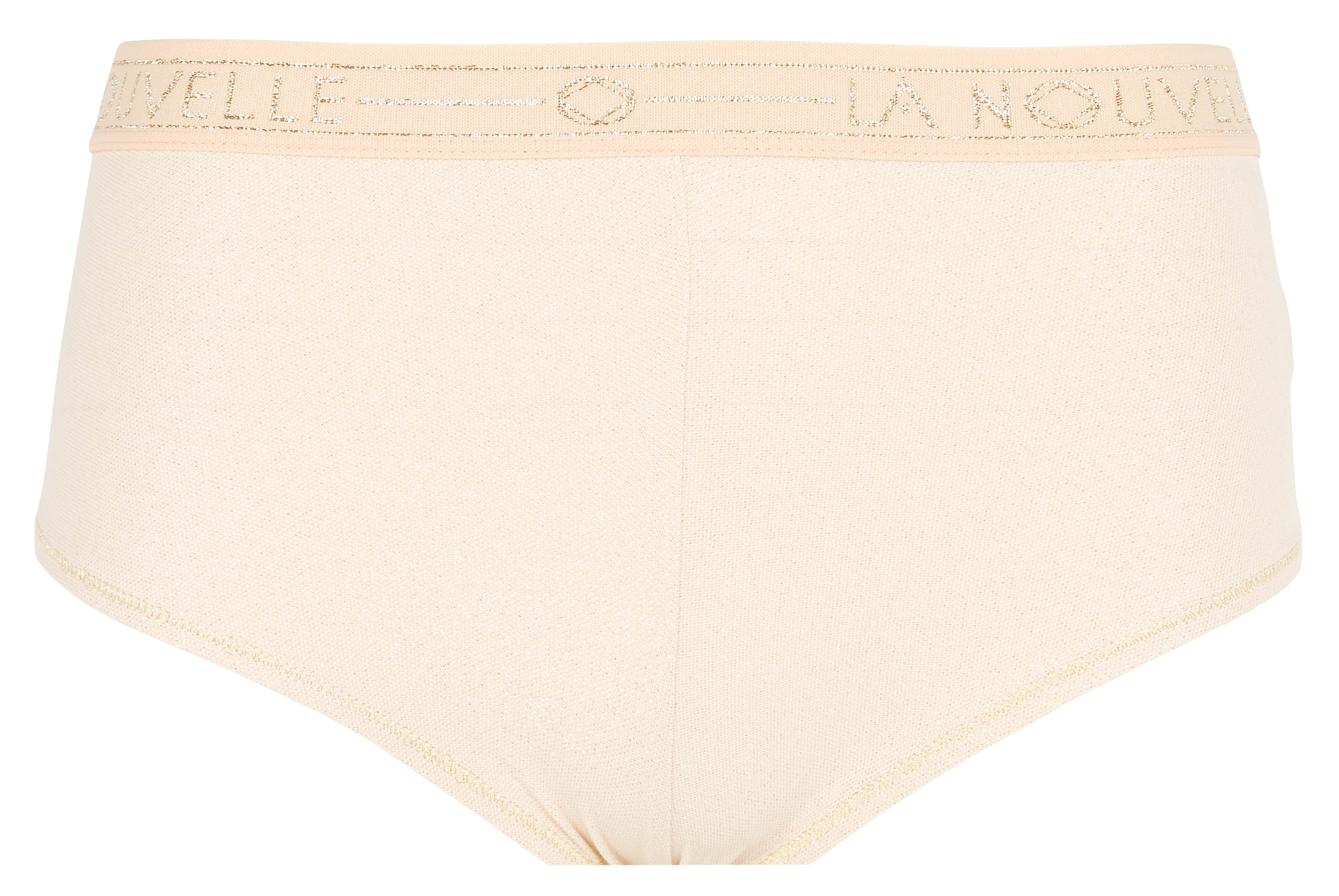 Hipster met lage taille en glansdraad LA NOUVELLE Beige