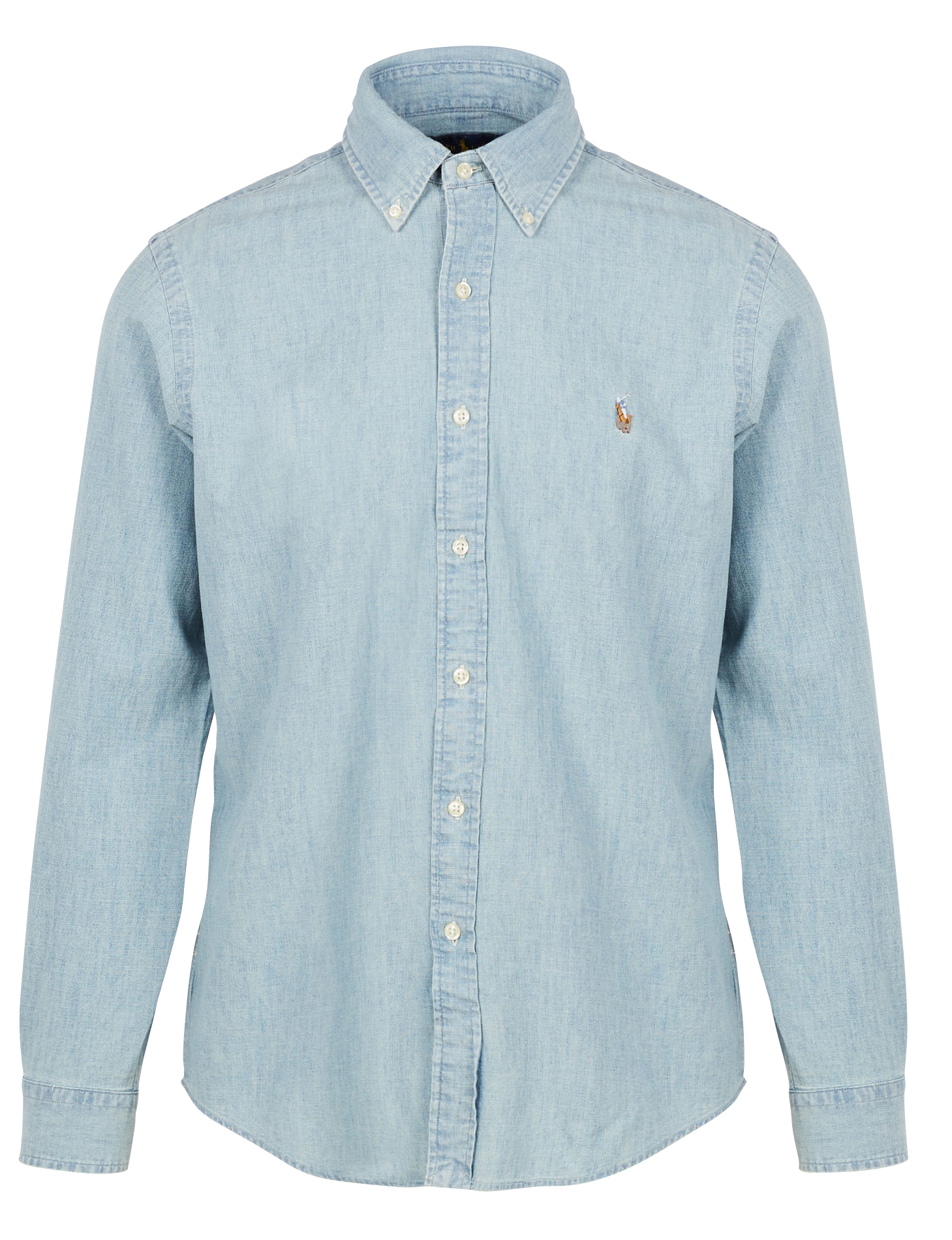 Baumwollhemd mit Button-down-Kragen, Regular Fit POLO RALPH LAUREN Blau