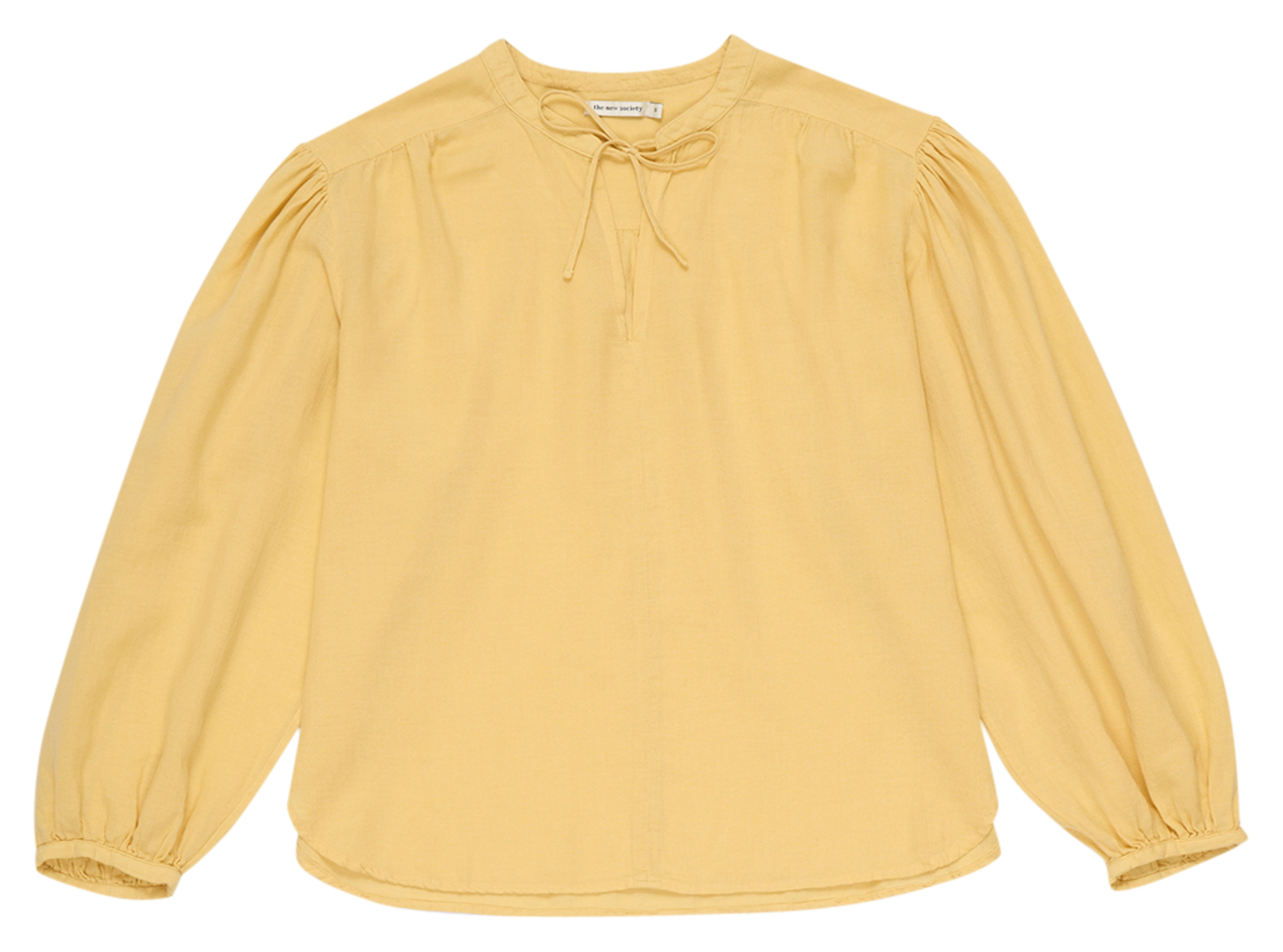 Loose-fit organic cotton blouse THE NEW SOCIETY Yellow
