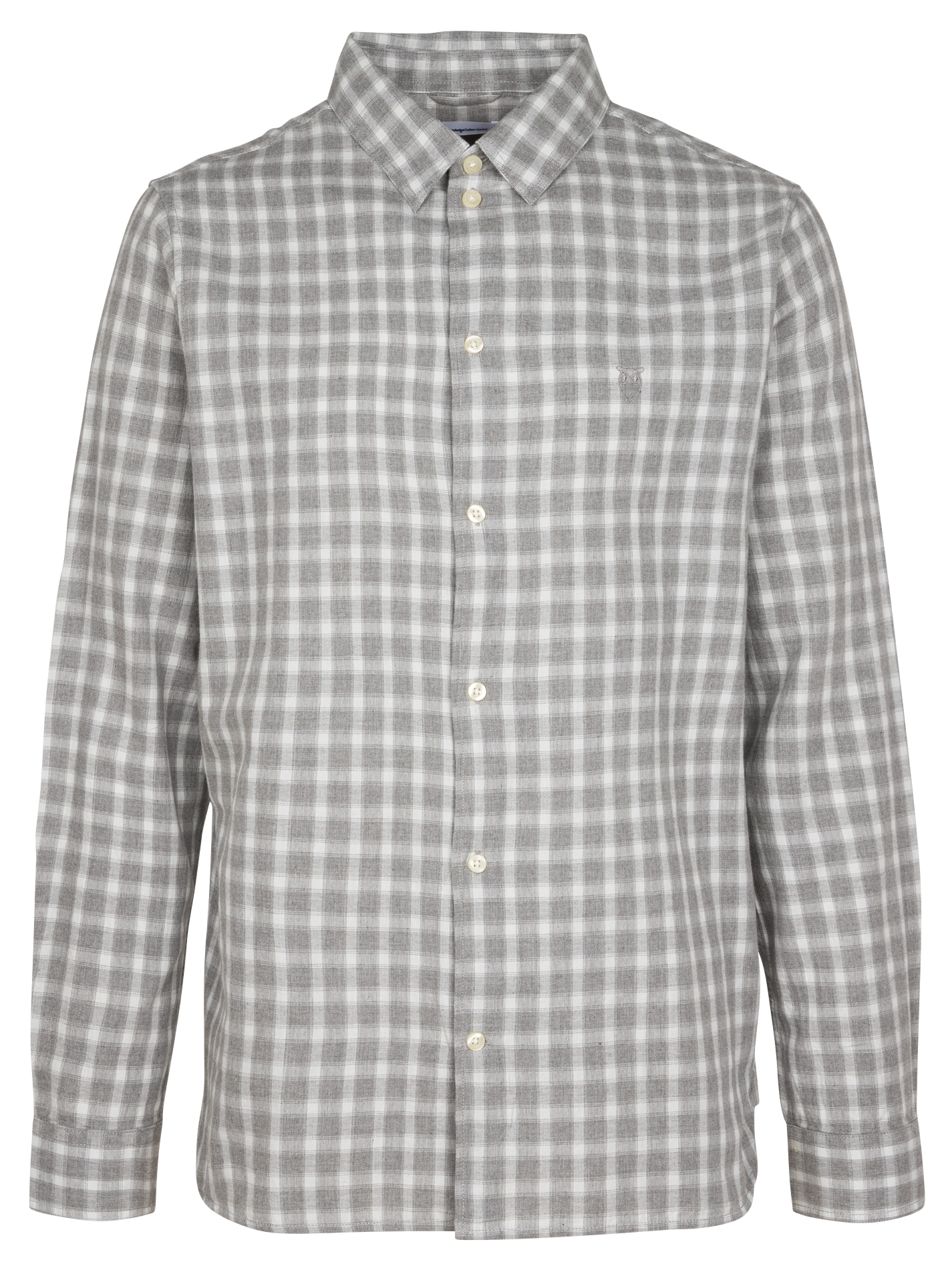 Chemise col classique à carreaux en coton bio KNOWLEDGE COTTON APPAREL Multicolore