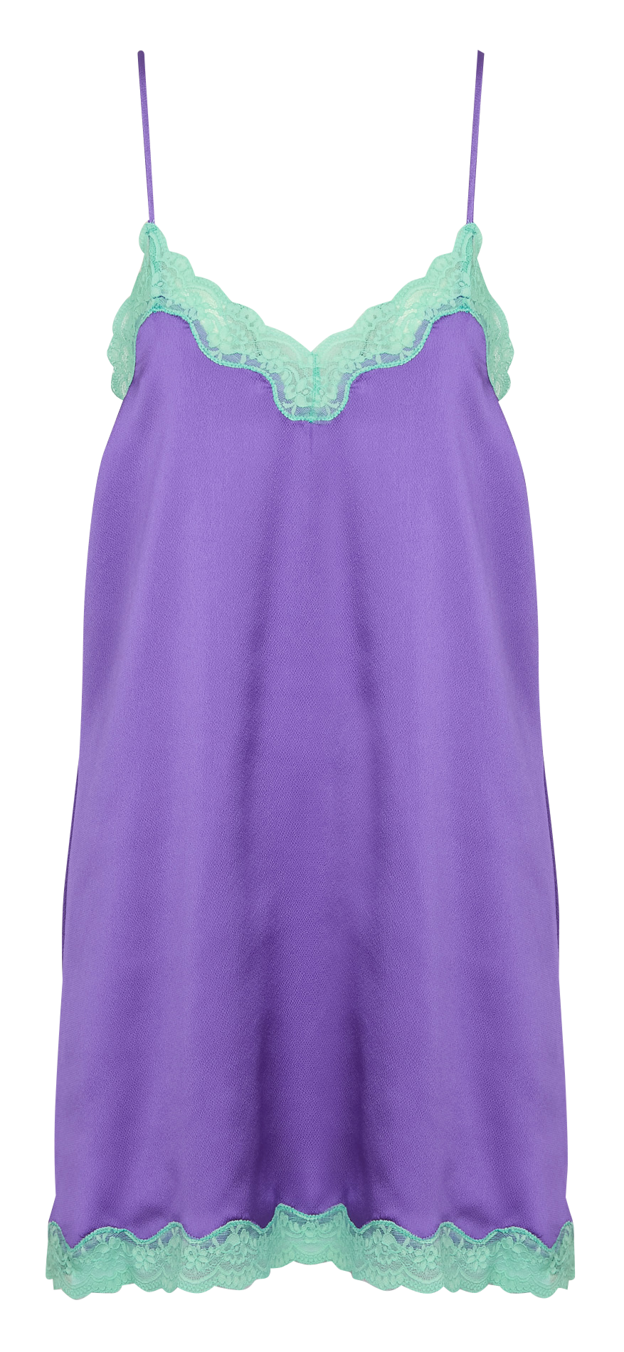 Robe courte loungewear à dentelle LOVE STORIES Violet