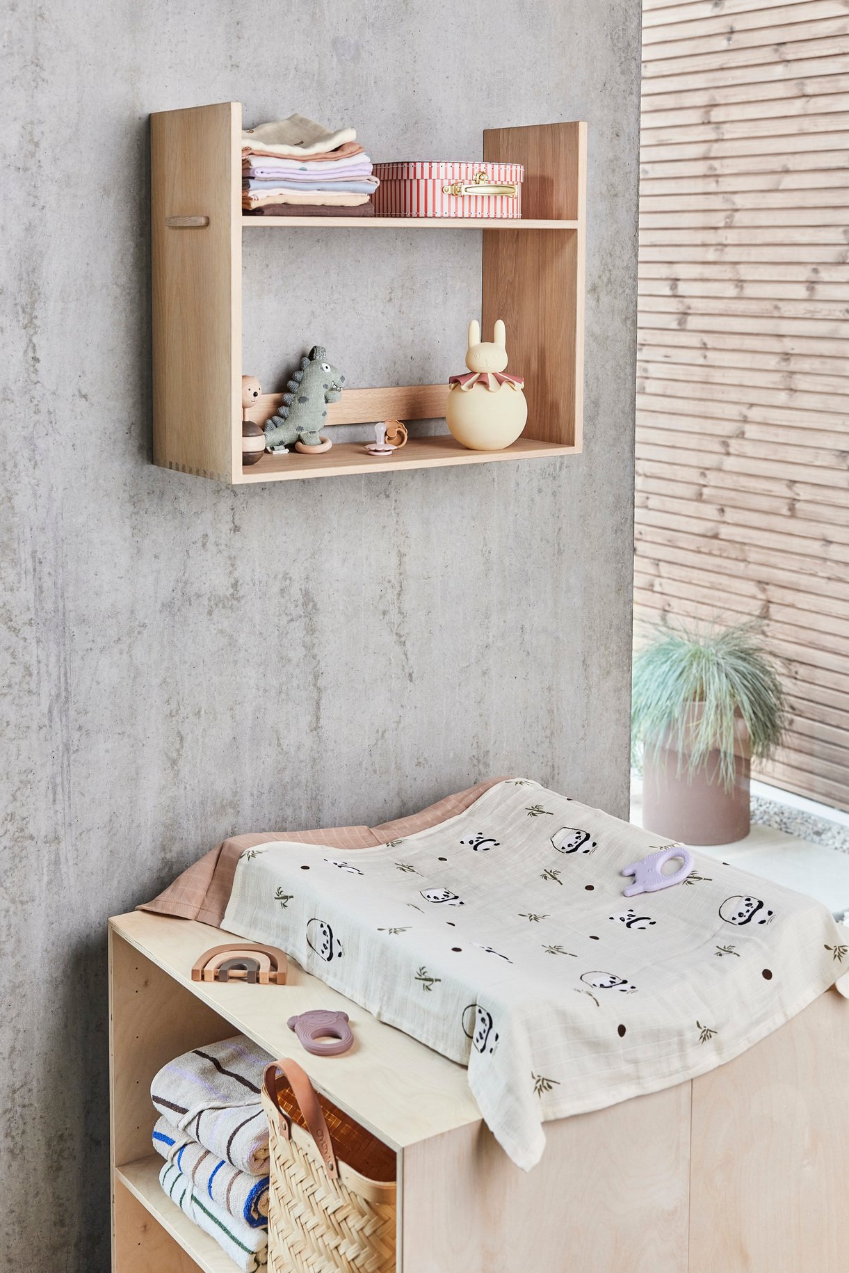 Musical mobile in cotton OYOY LIVING DESIGN Green