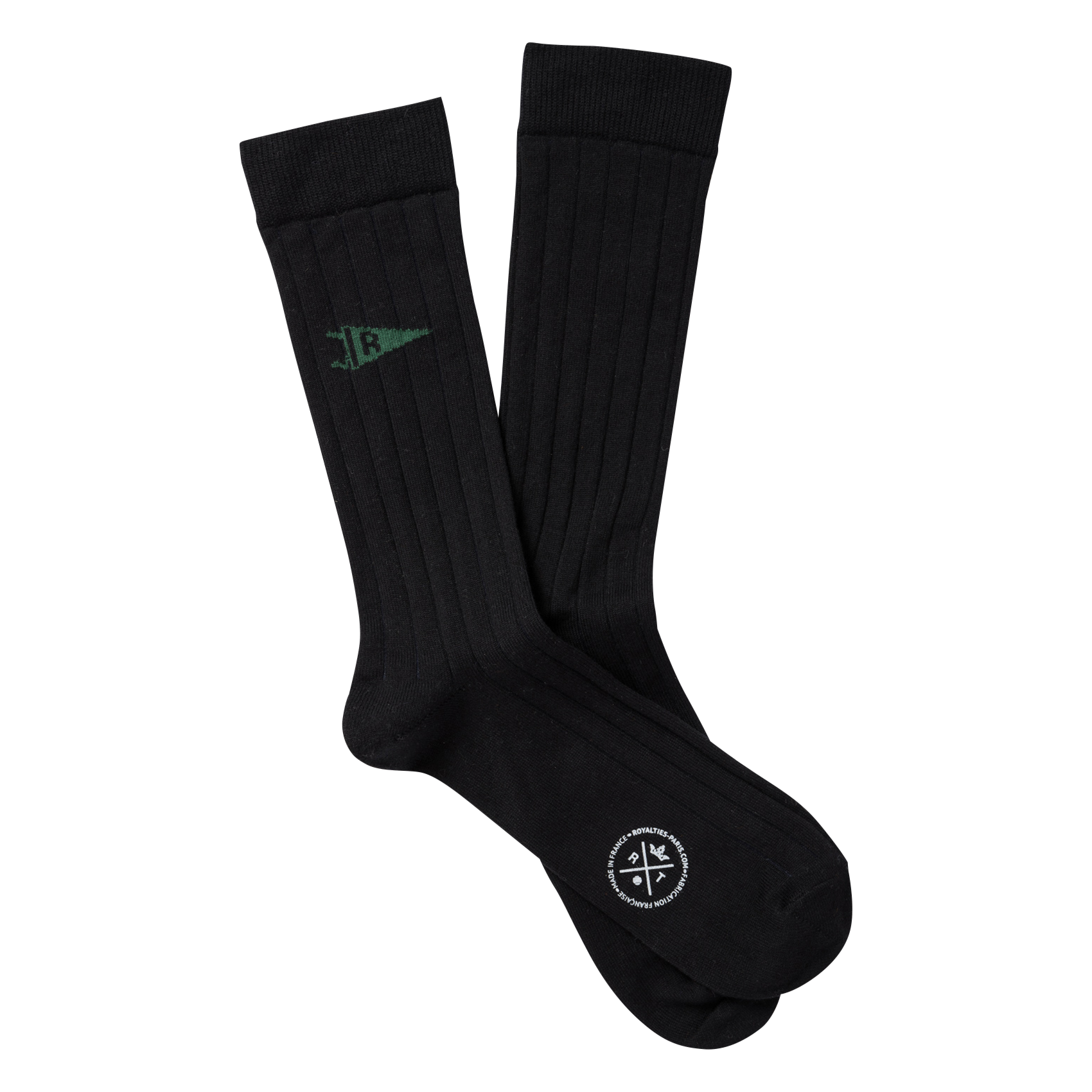 Katoenen sokken met logo ROYALTIES Zwart