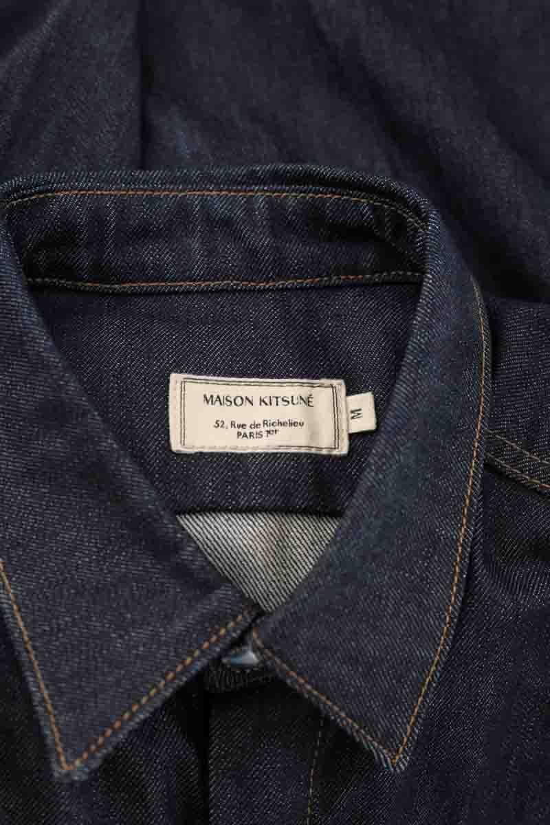 Chemise en coton MAISON KITSUNÉ - Seconde main Bleu