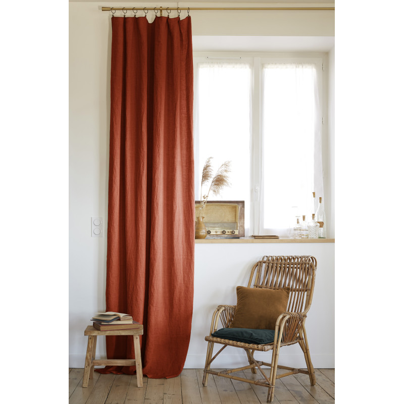 Blackout and Thermal Curtains L'EFFET PAPILLON Orange