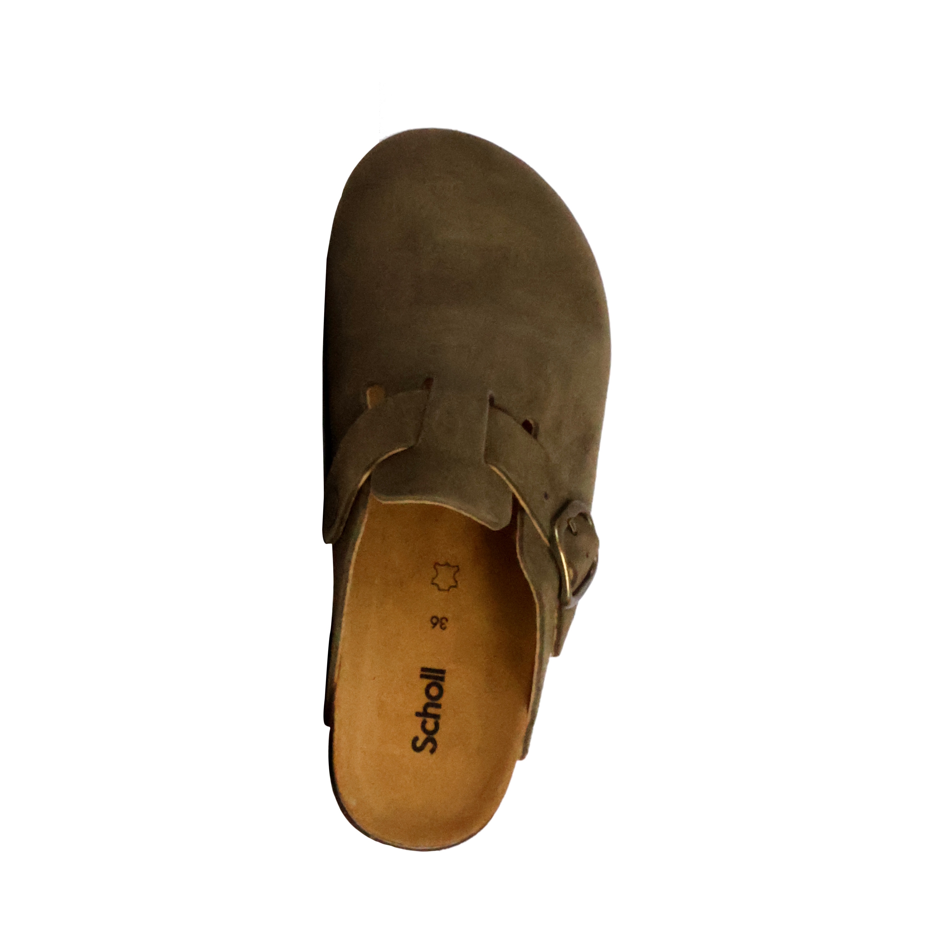 Leather mules Fae SCHOLL Khaki