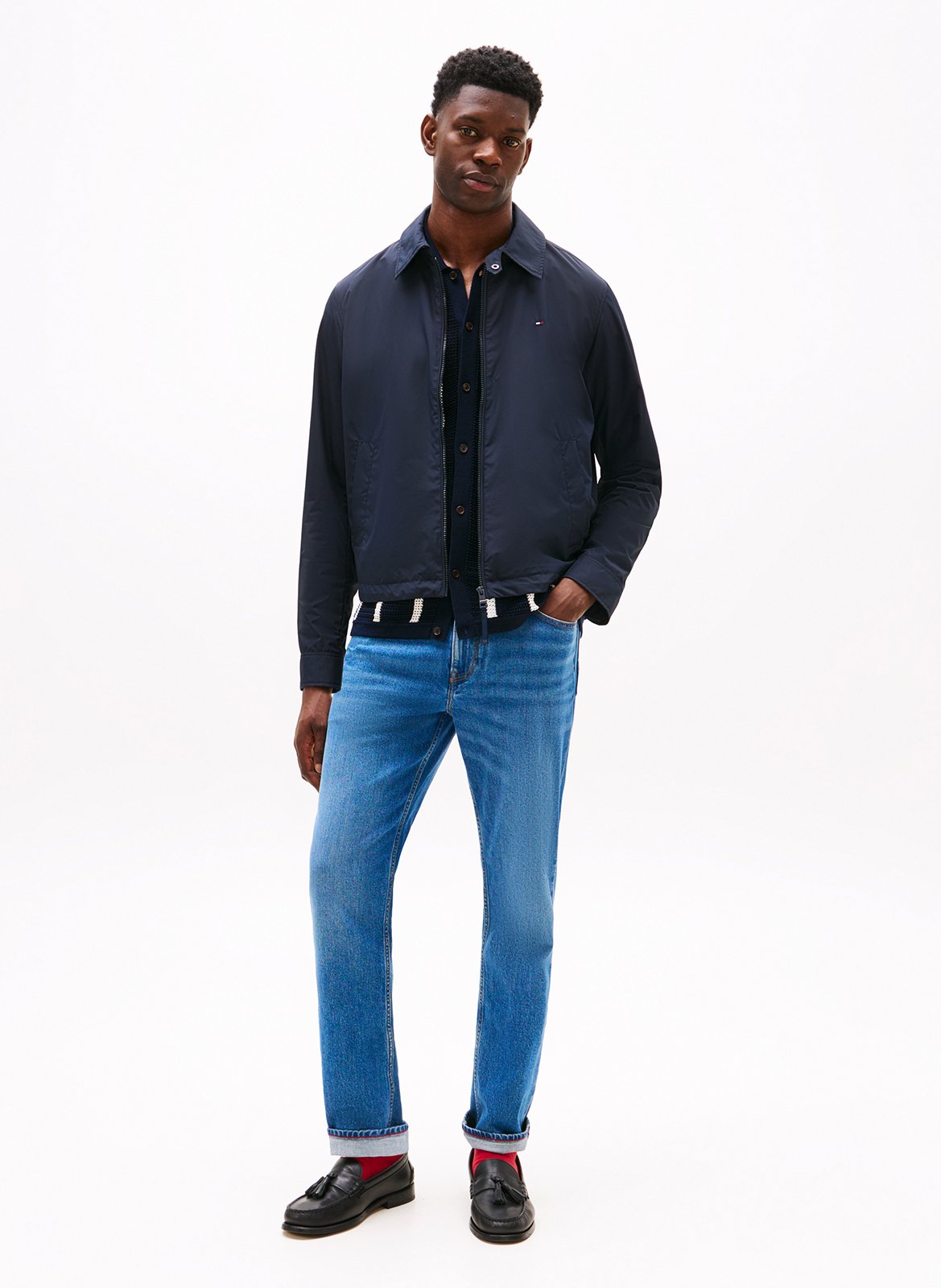 Jacket with classic collar TOMMY HILFIGER Blue