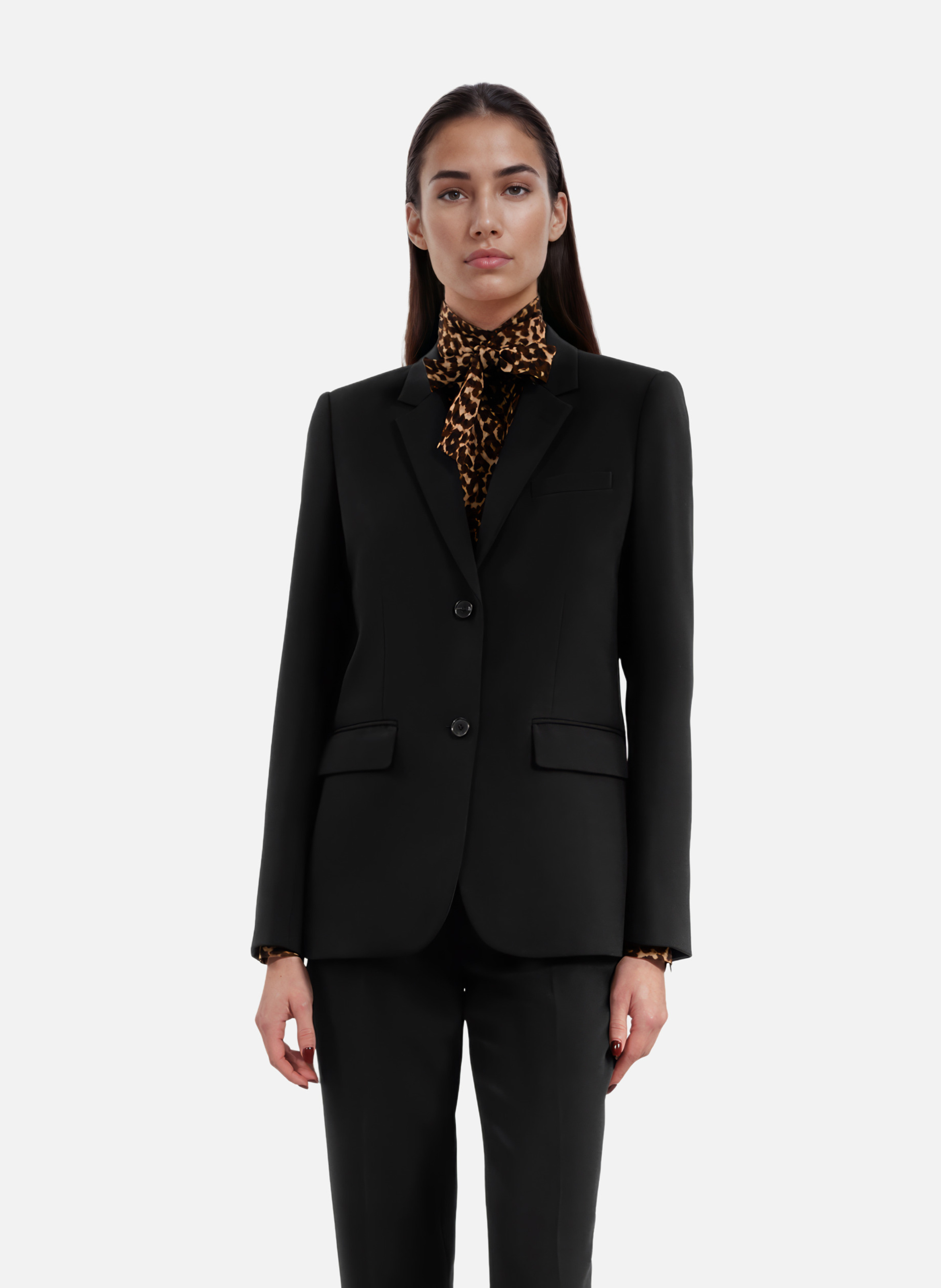 Structured crepe suit jacket THE KOOPLES Black