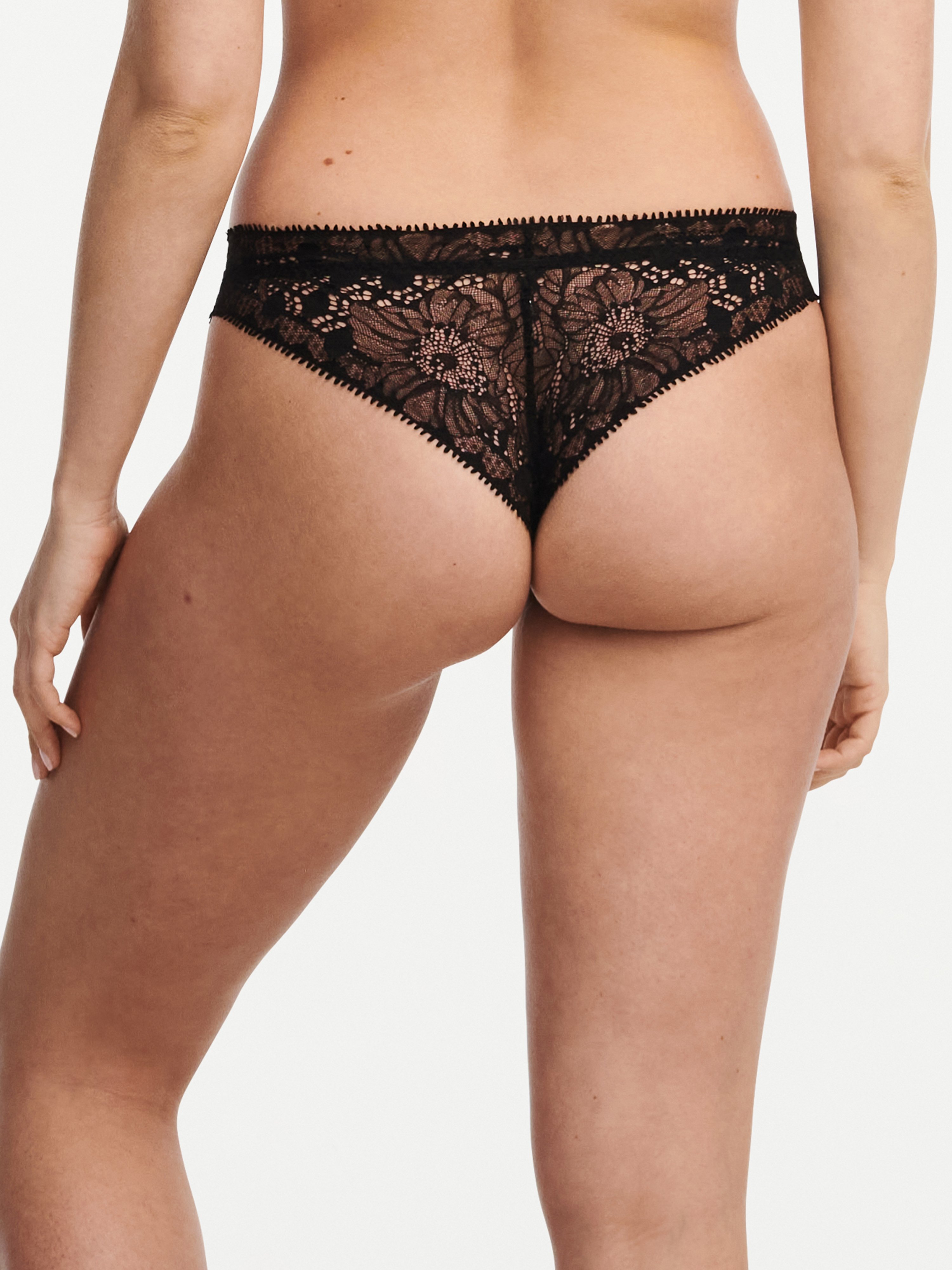 Aventurine lace tanga CHANTELLE Black