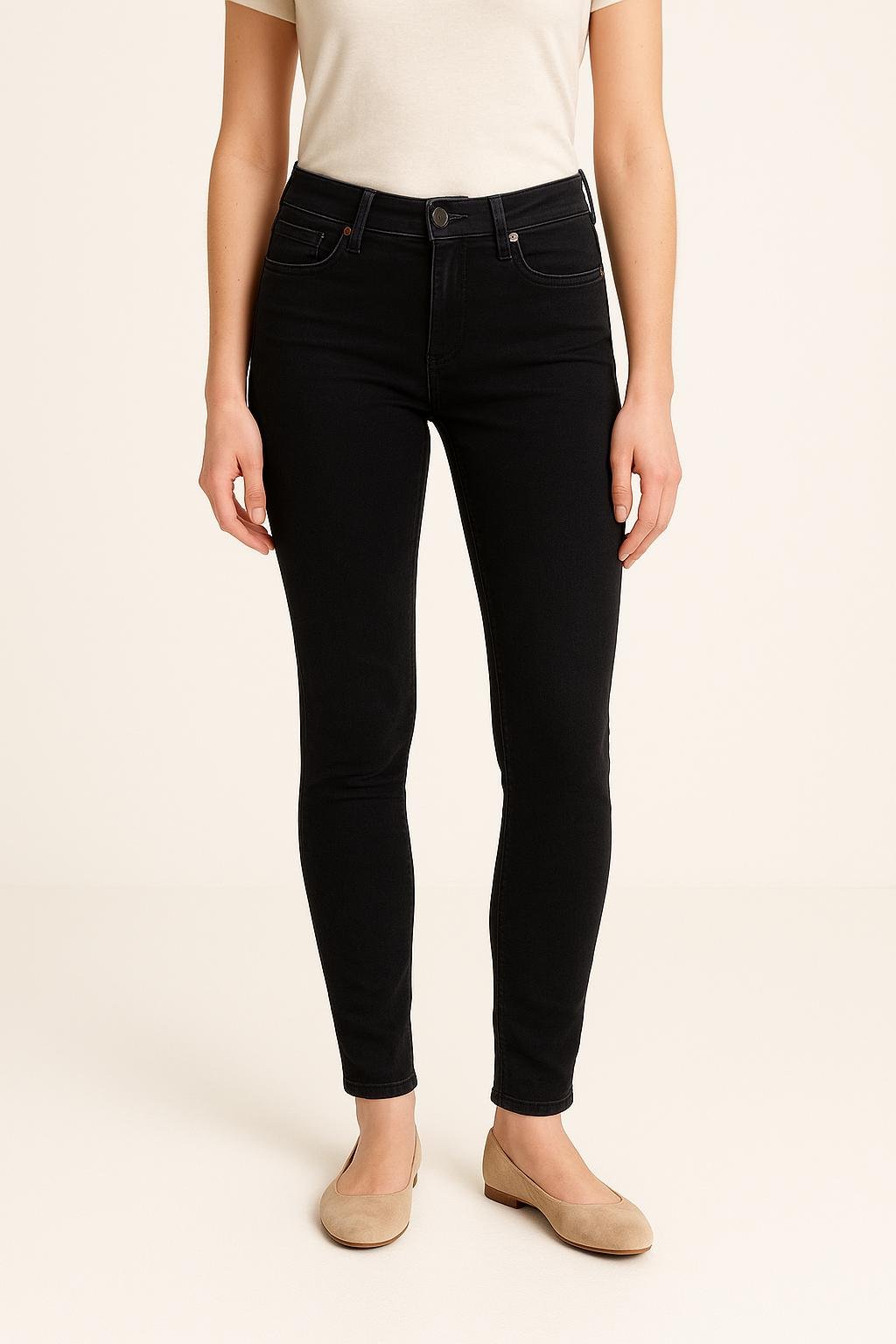 Cropped slim jeans with studs LEVI'S - Seconde main Blue