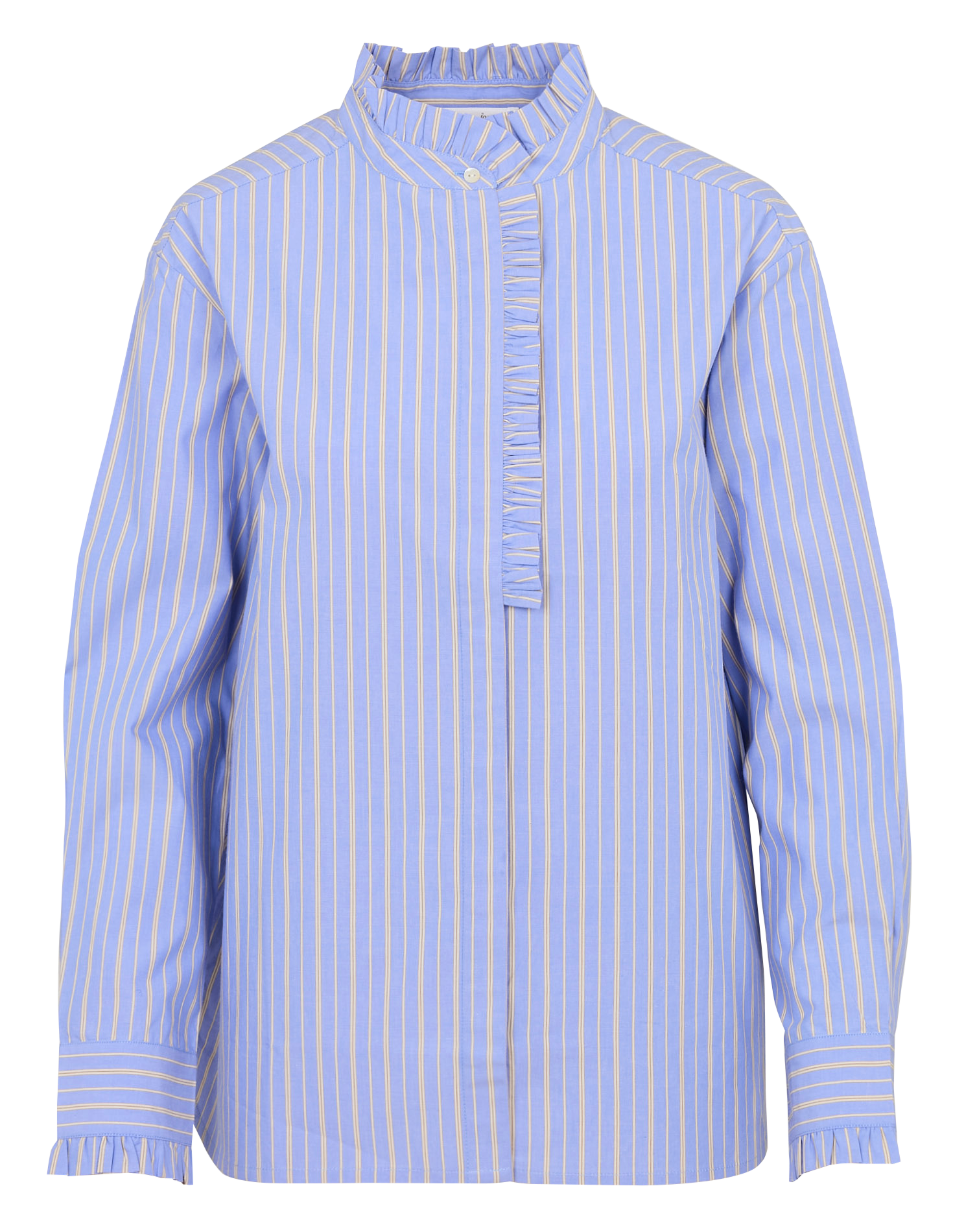 Celena striped cotton oversized shirt BELLA JONES Blue