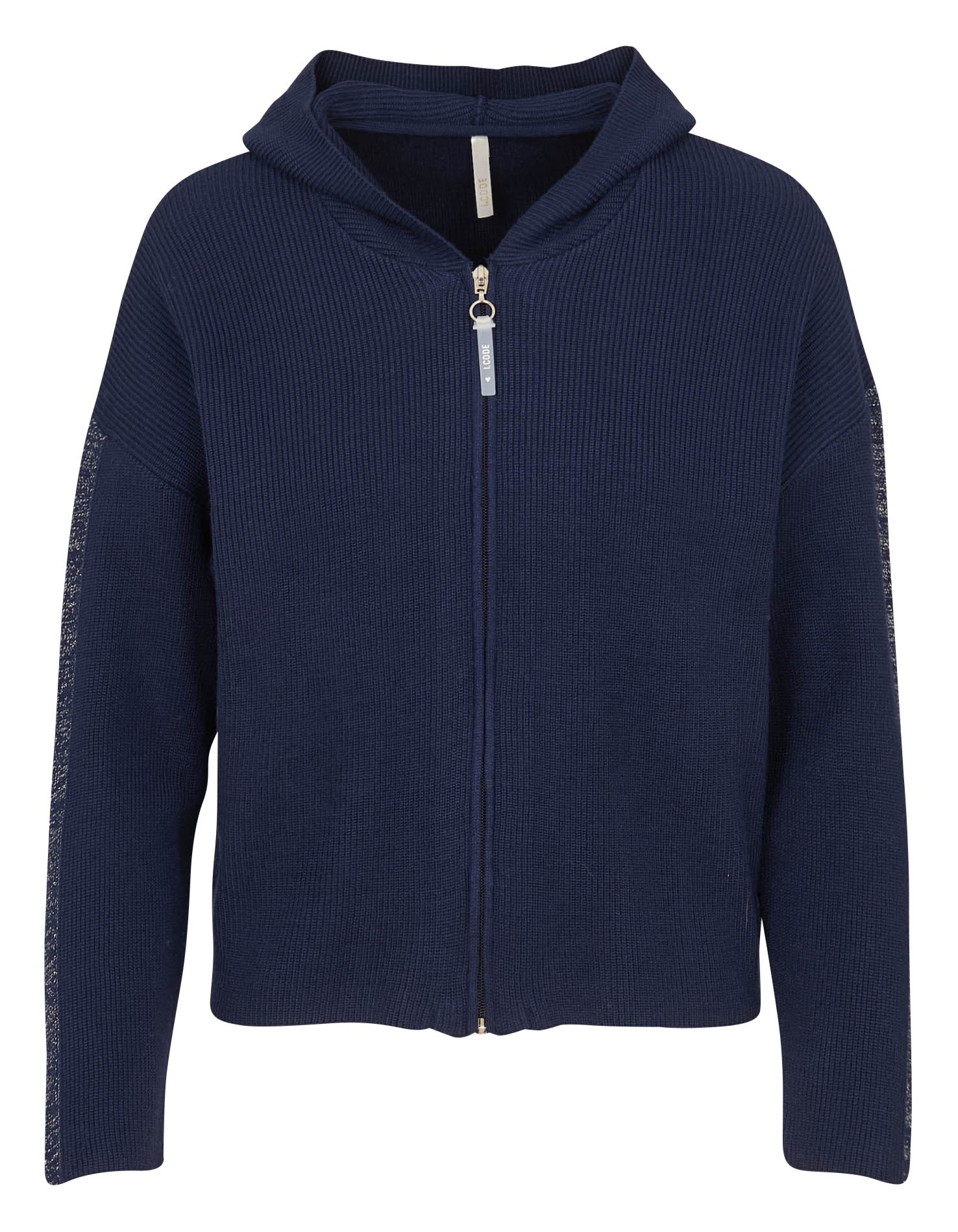 Gilet con cappuccio aderente I CODE Blu