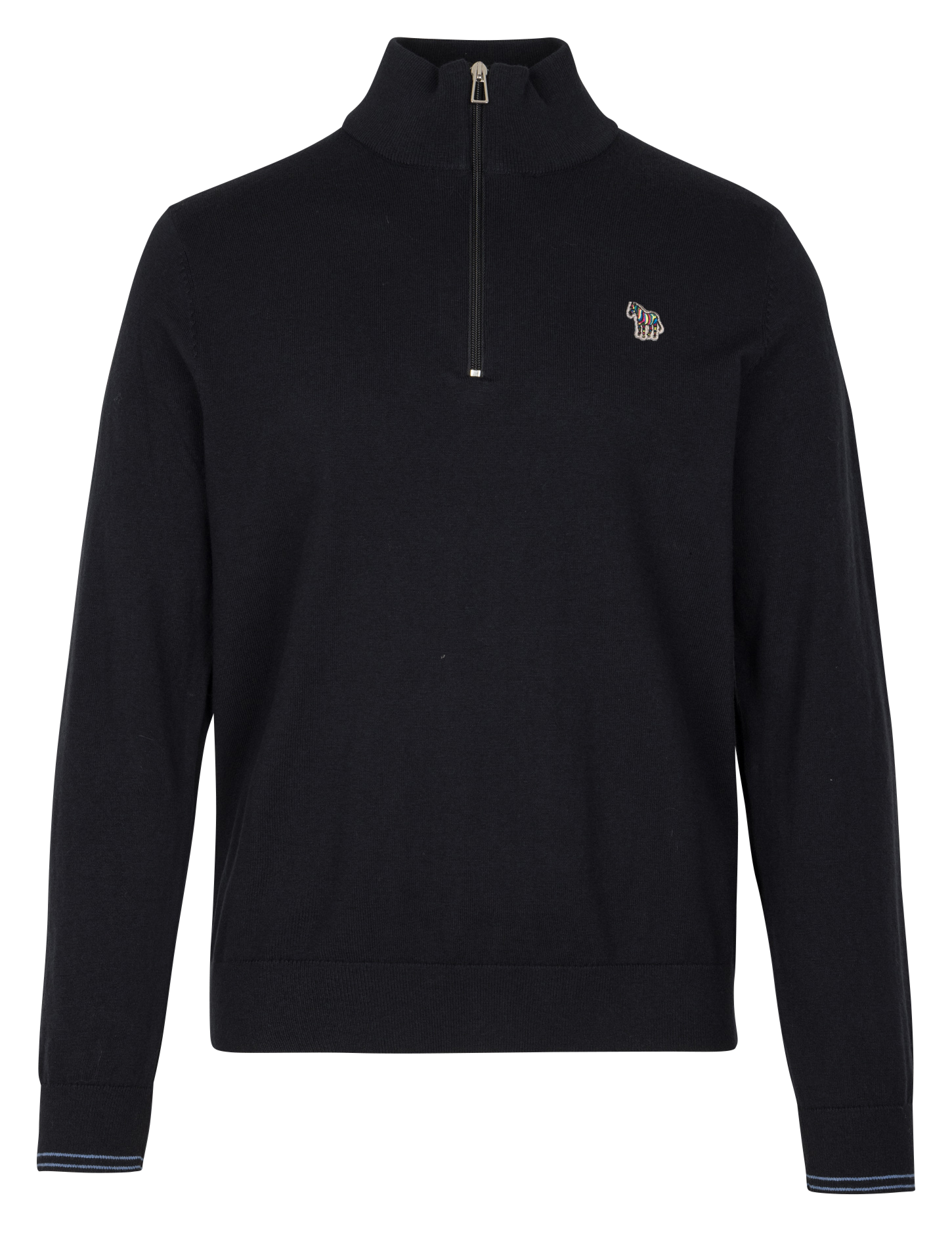 Cotton-blend high-neck zipped sweater PAUL SMITH Black