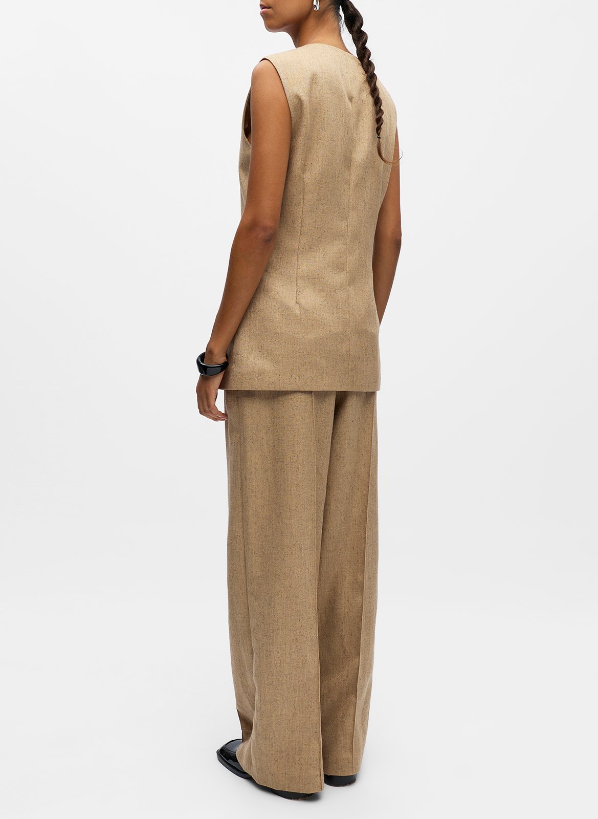 Geklede broek OBJECT Bruin