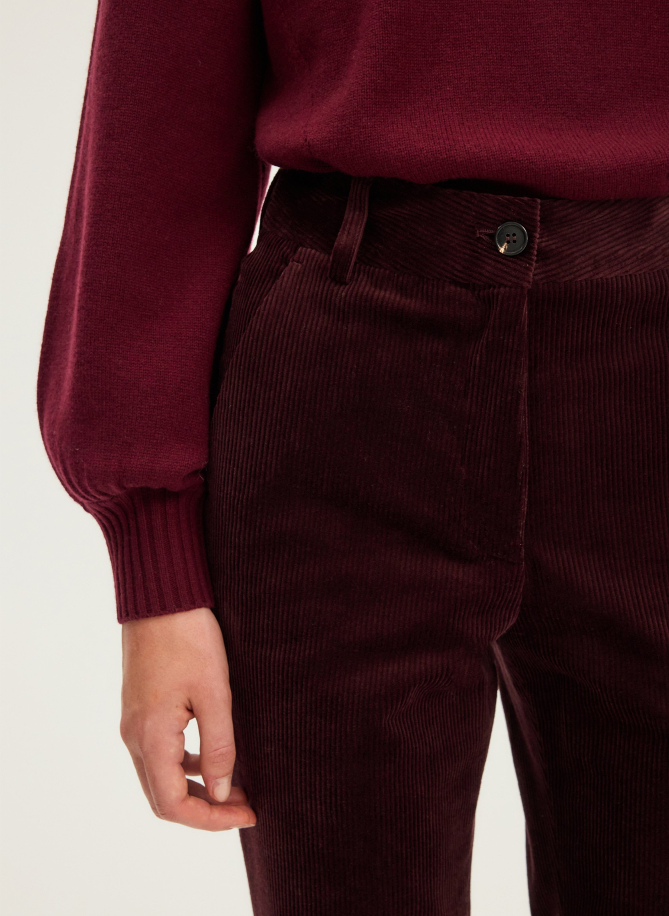 Chino van katoenmix PABLO Rood