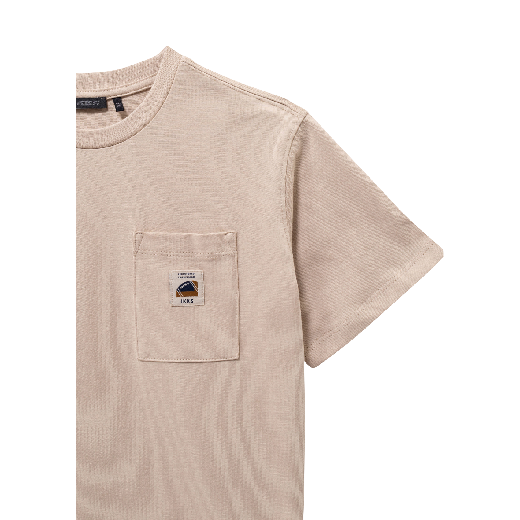 Oversize T-Shirt aus bedruckter Baumwolle. IKKS JUNIOR Beige