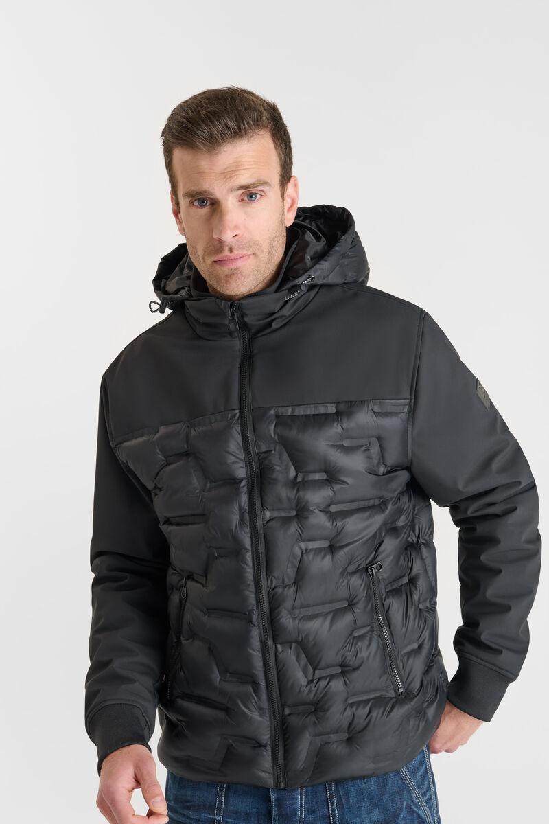 Brookvale Hoody padded jacket LE TEMPS DES CERISES Black