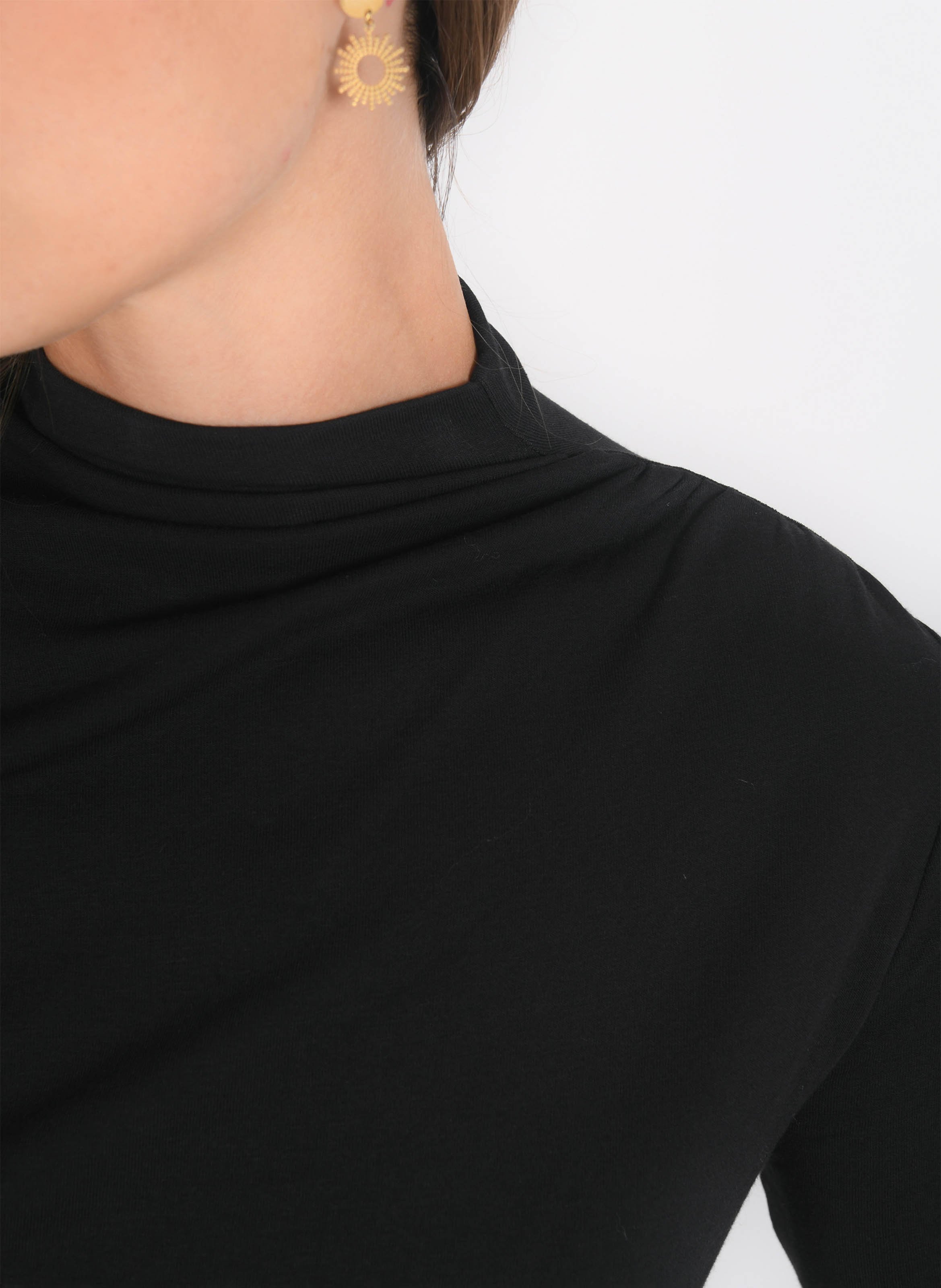 High-neck top KOOKAI Black