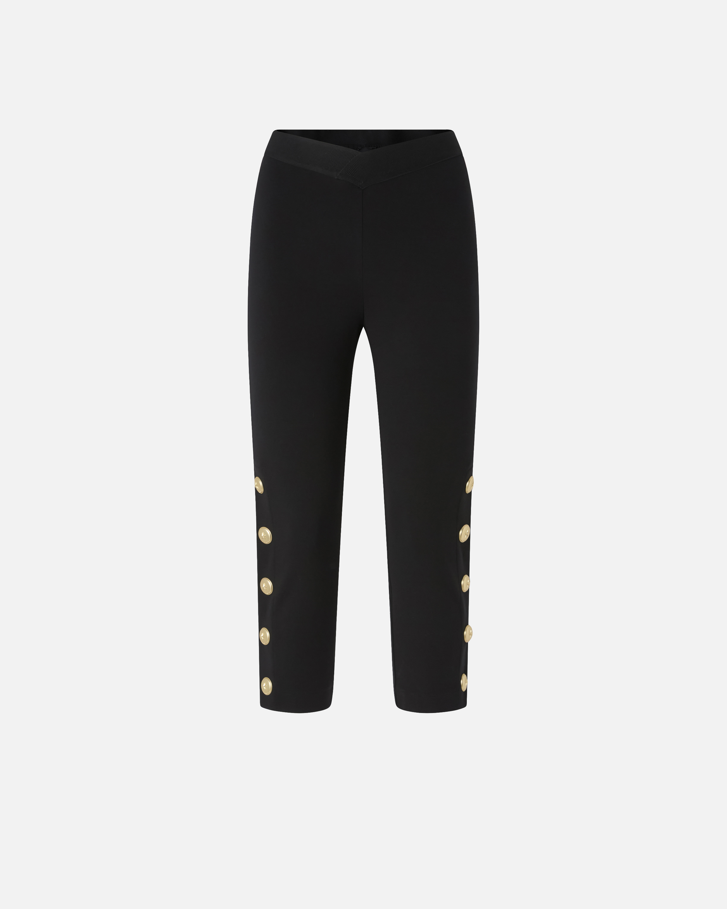 Leggings with metal buttons PINKO Black