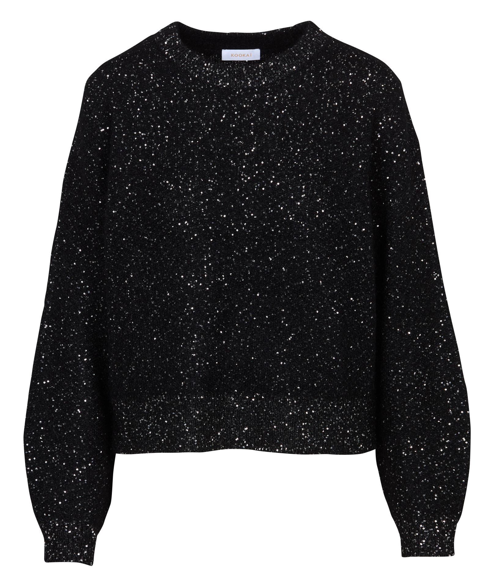 Pull col rond en laine mélangée KOOKAI Noir