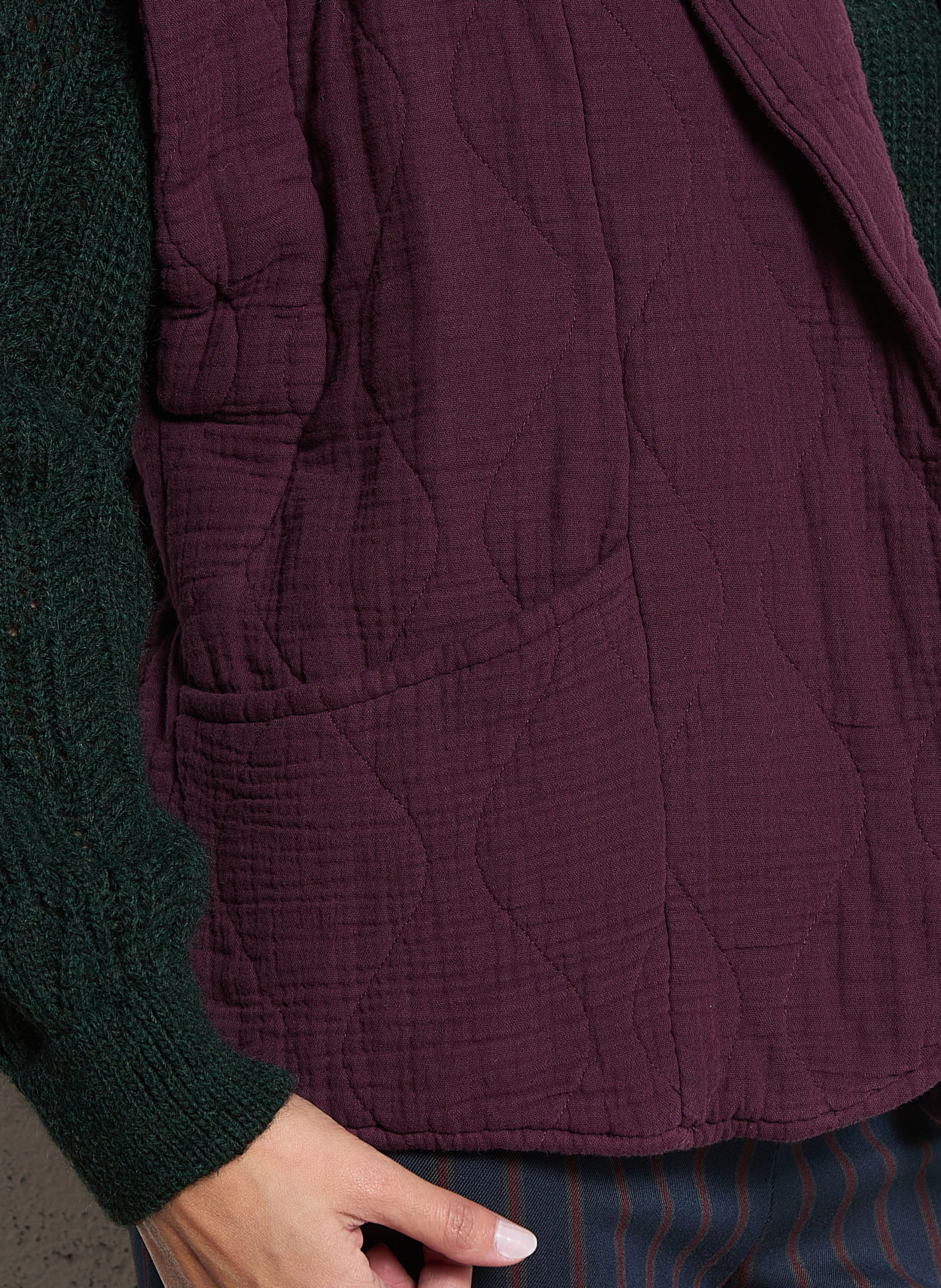 Oversize Steppjacke aus Baumwolle AOKYANOS Rot