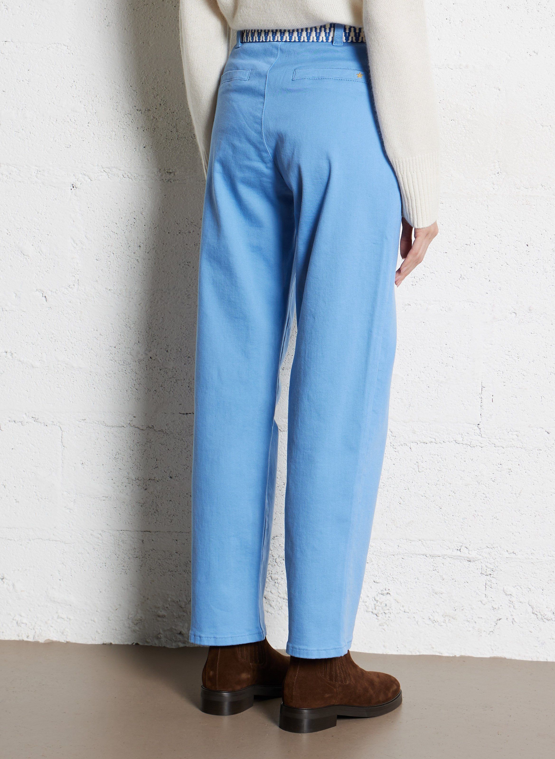 Jean droit en coton  LA PETITE ETOILE Bleu