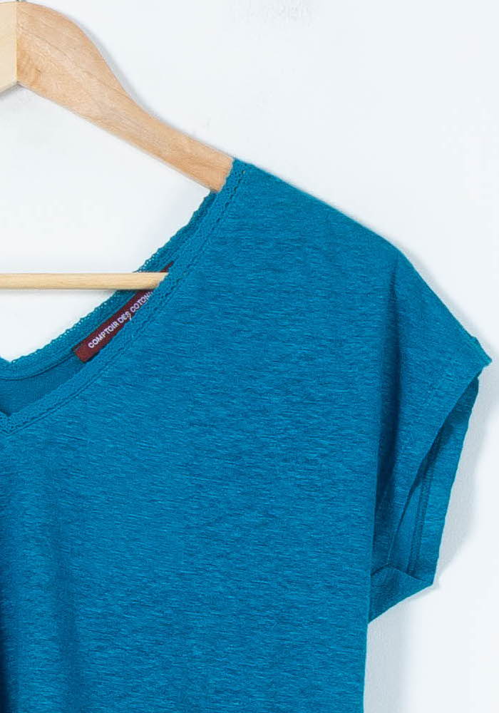 Tommy Badge T-shirt COMPTOIR DES COTONNIERS - Seconde main Blue