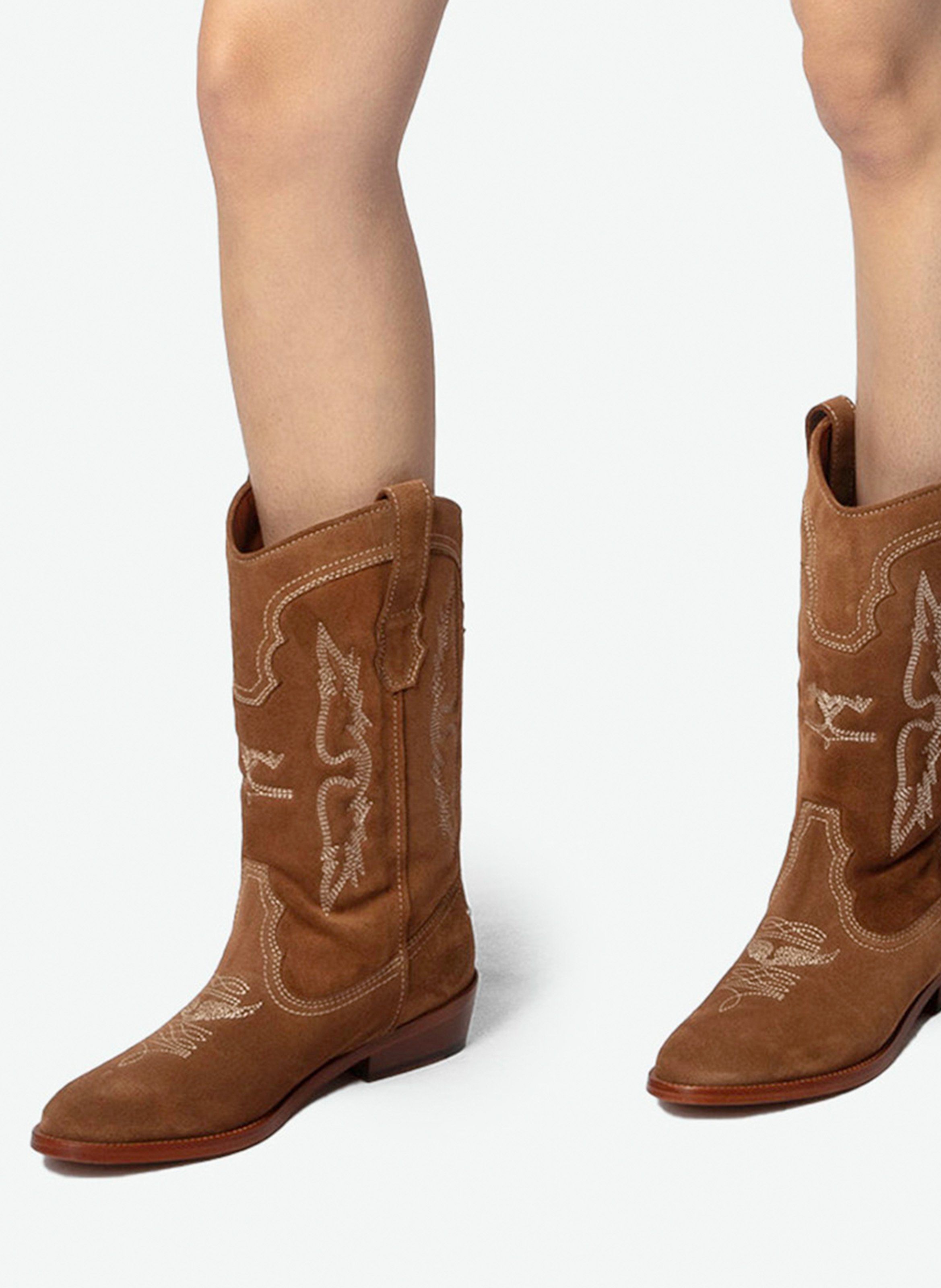 Bianca leather ankle boots ZADIG&VOLTAIRE Brown