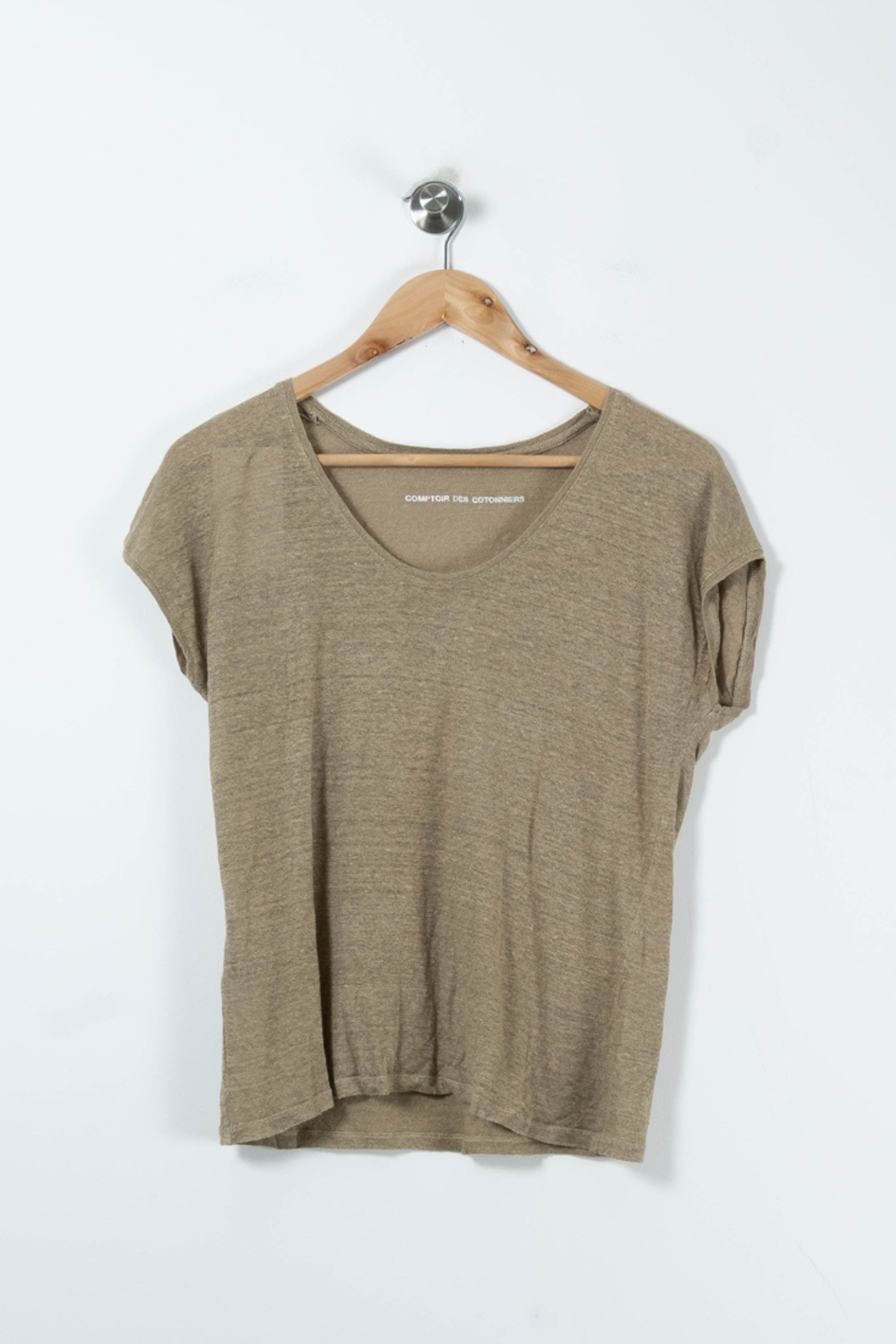 Tommy Badge T-shirt COMPTOIR DES COTONNIERS - Seconde main Beige