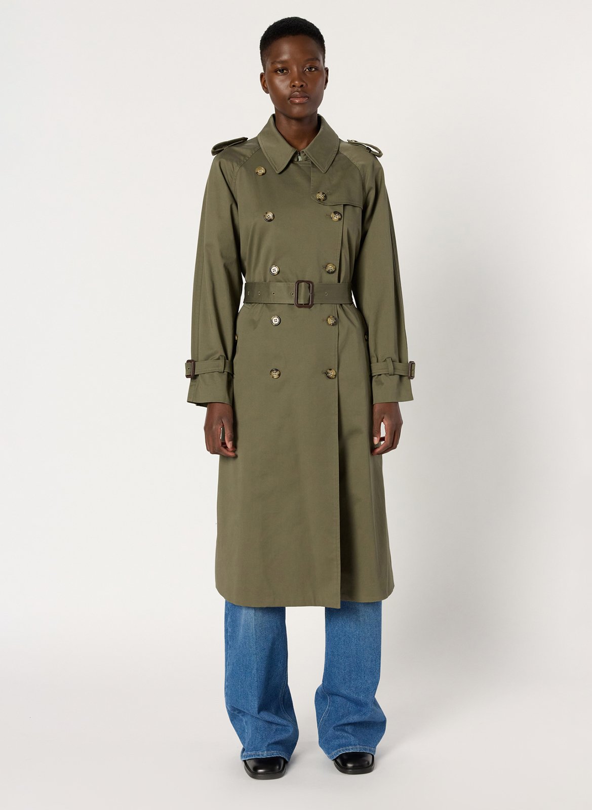 Trench mit Reverskragen aus Baumwollmischung GERARD DAREL Khaki