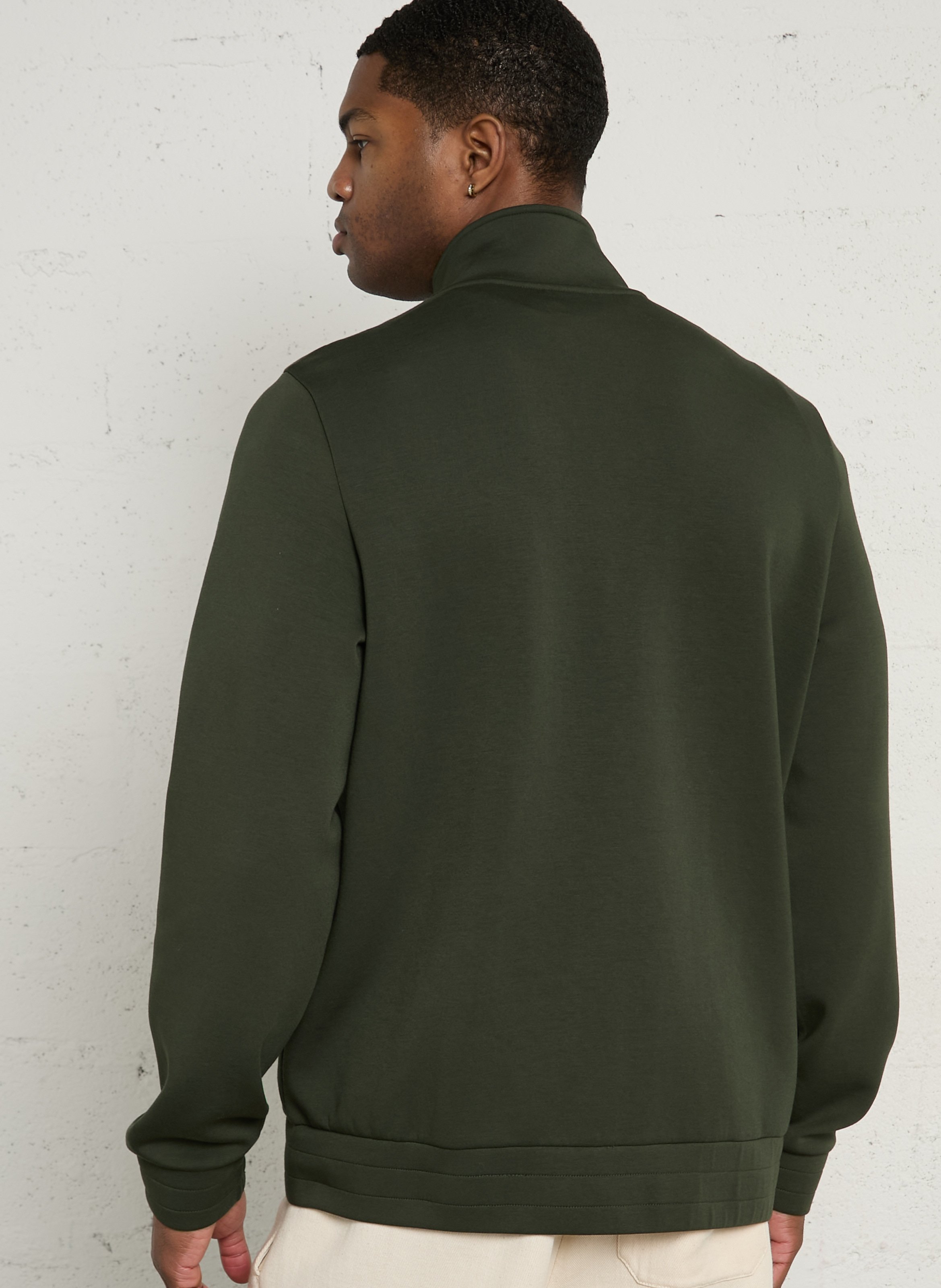 Hochgeschlossene, einfarbige Stehkragenweste PAUL SMITH Grun