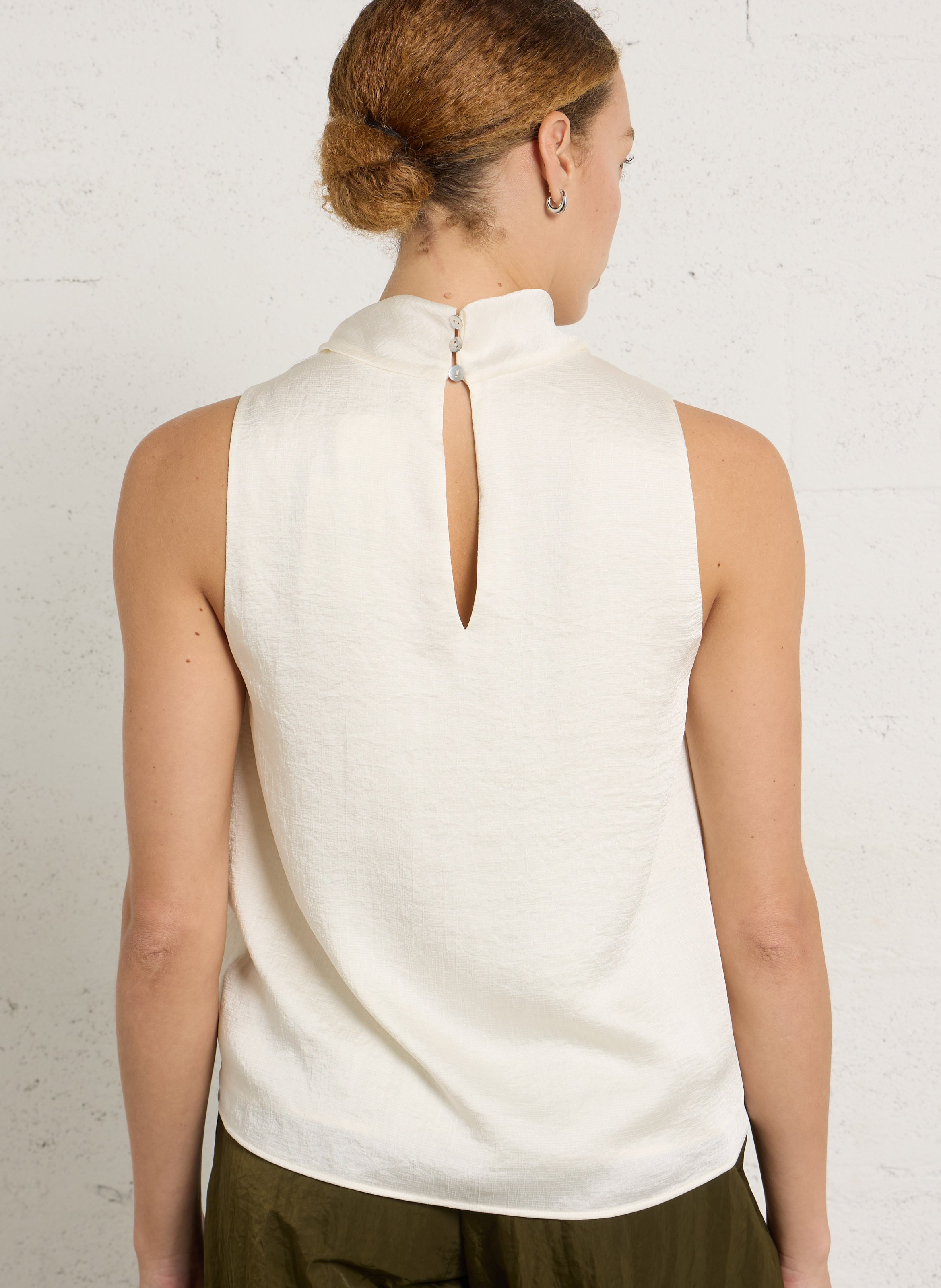 Bateau neck top MAISON 123 White